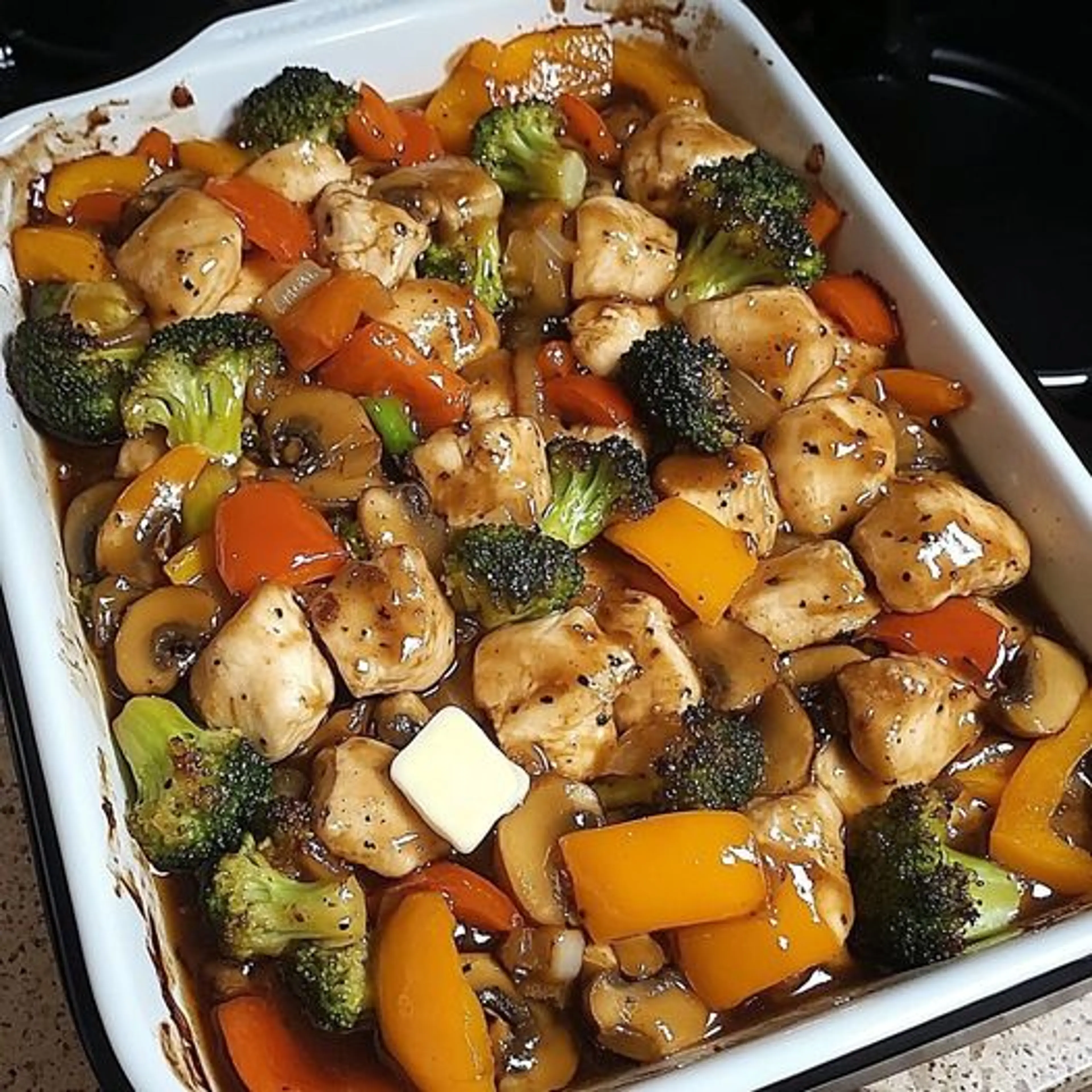 Teriyaki Chicken & Veggies One Pan Meal