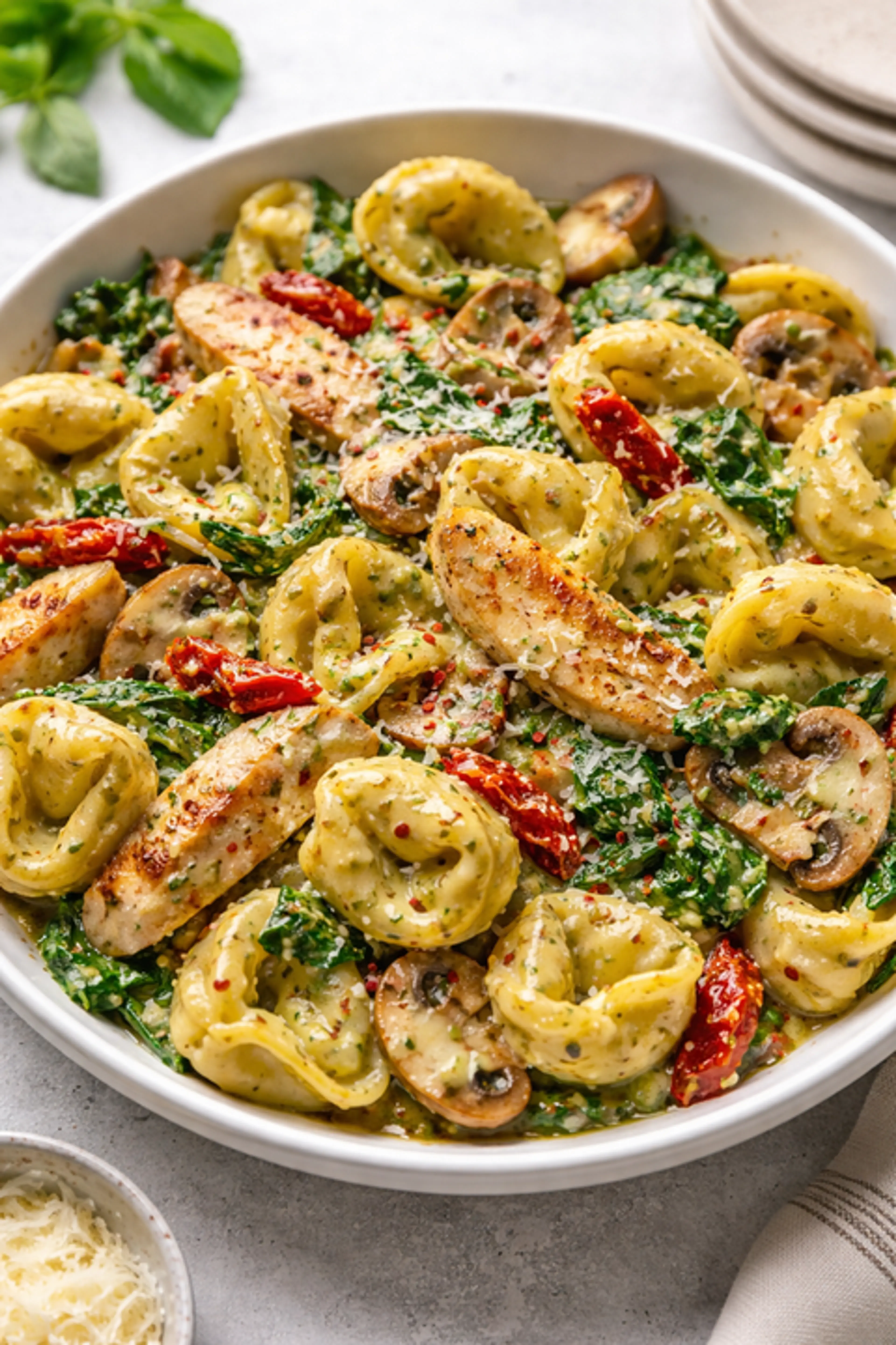 Chicken Pesto Tortellini