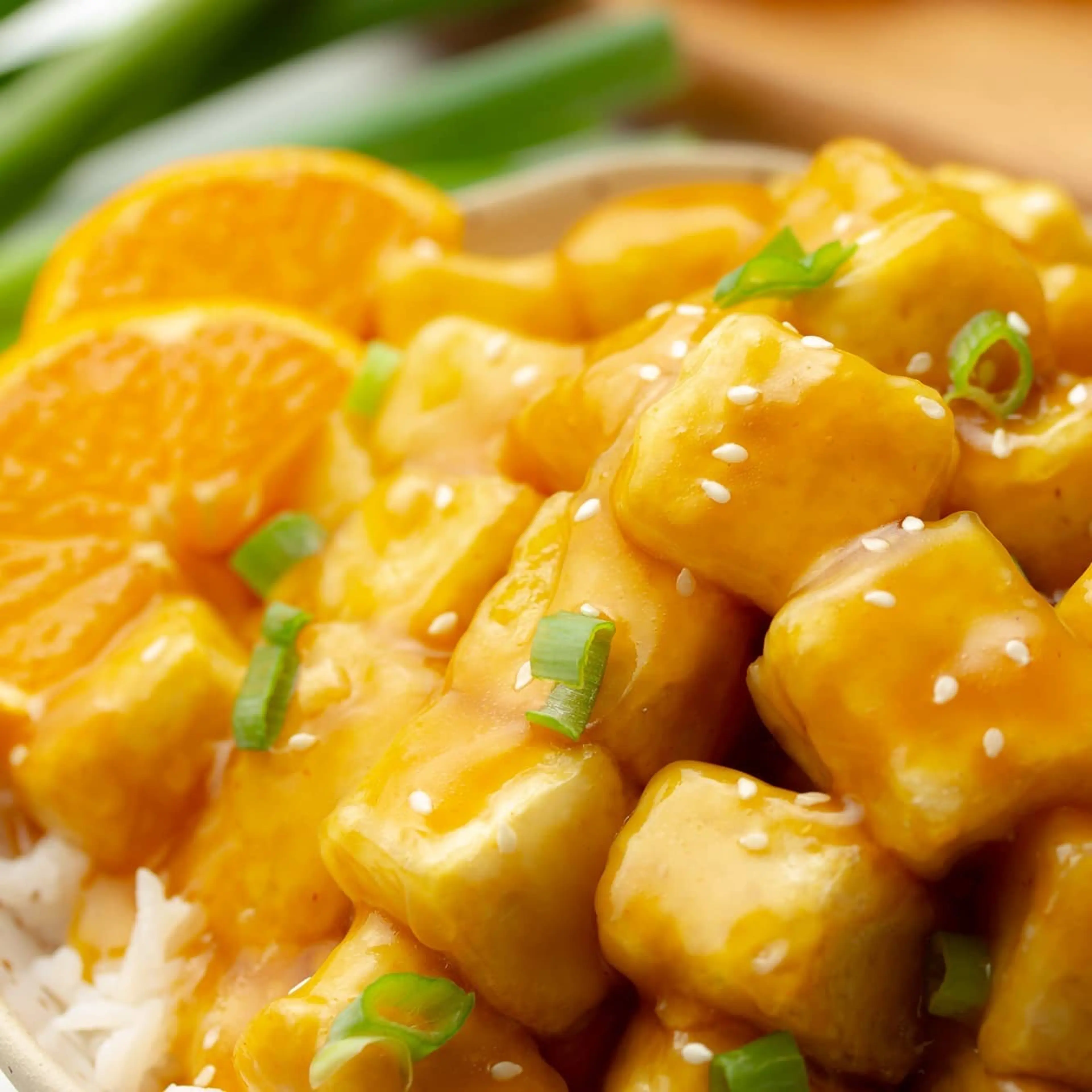 Crispy Baked Orange Tofu