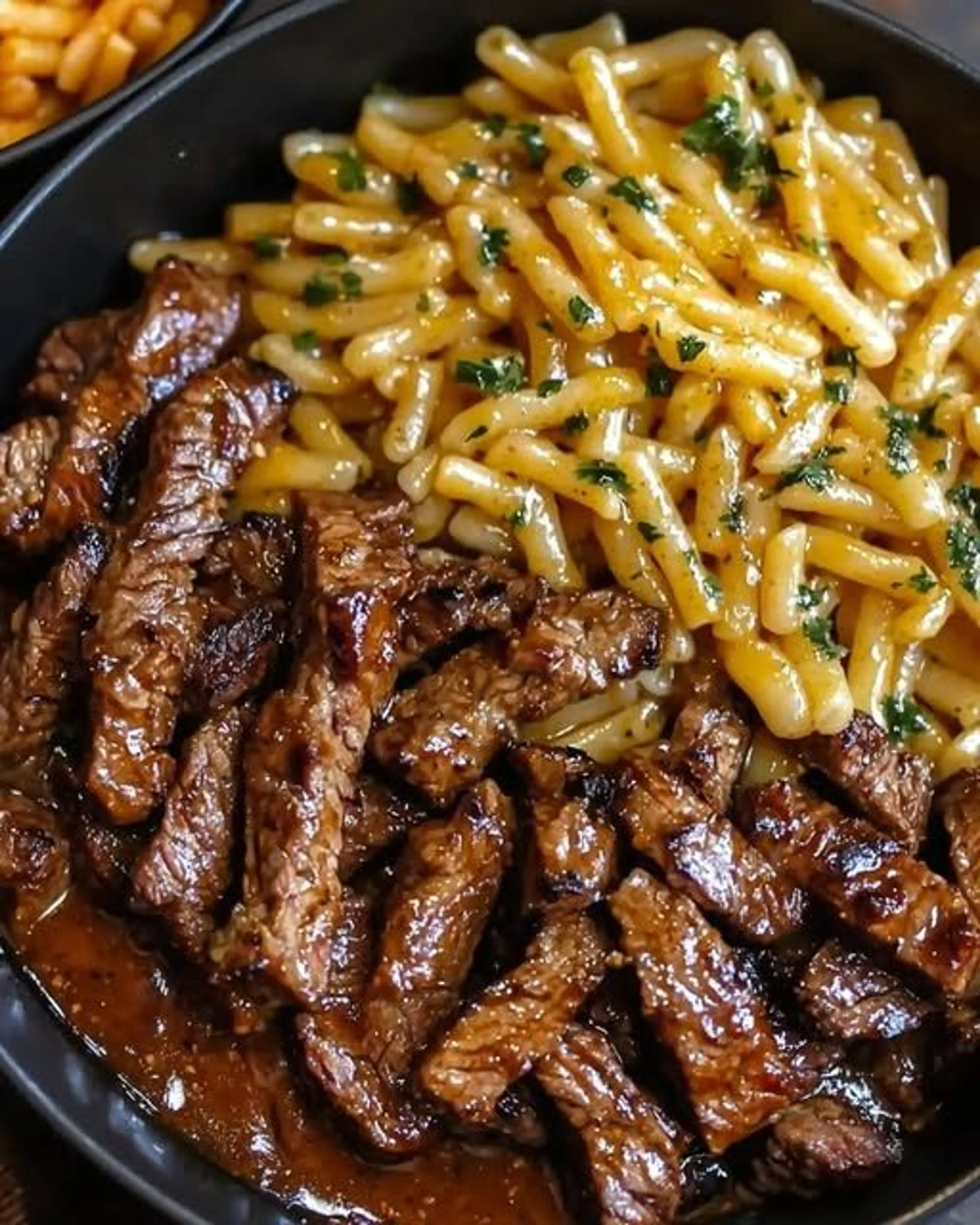 Smoky Honey Bbq Steak Pasta