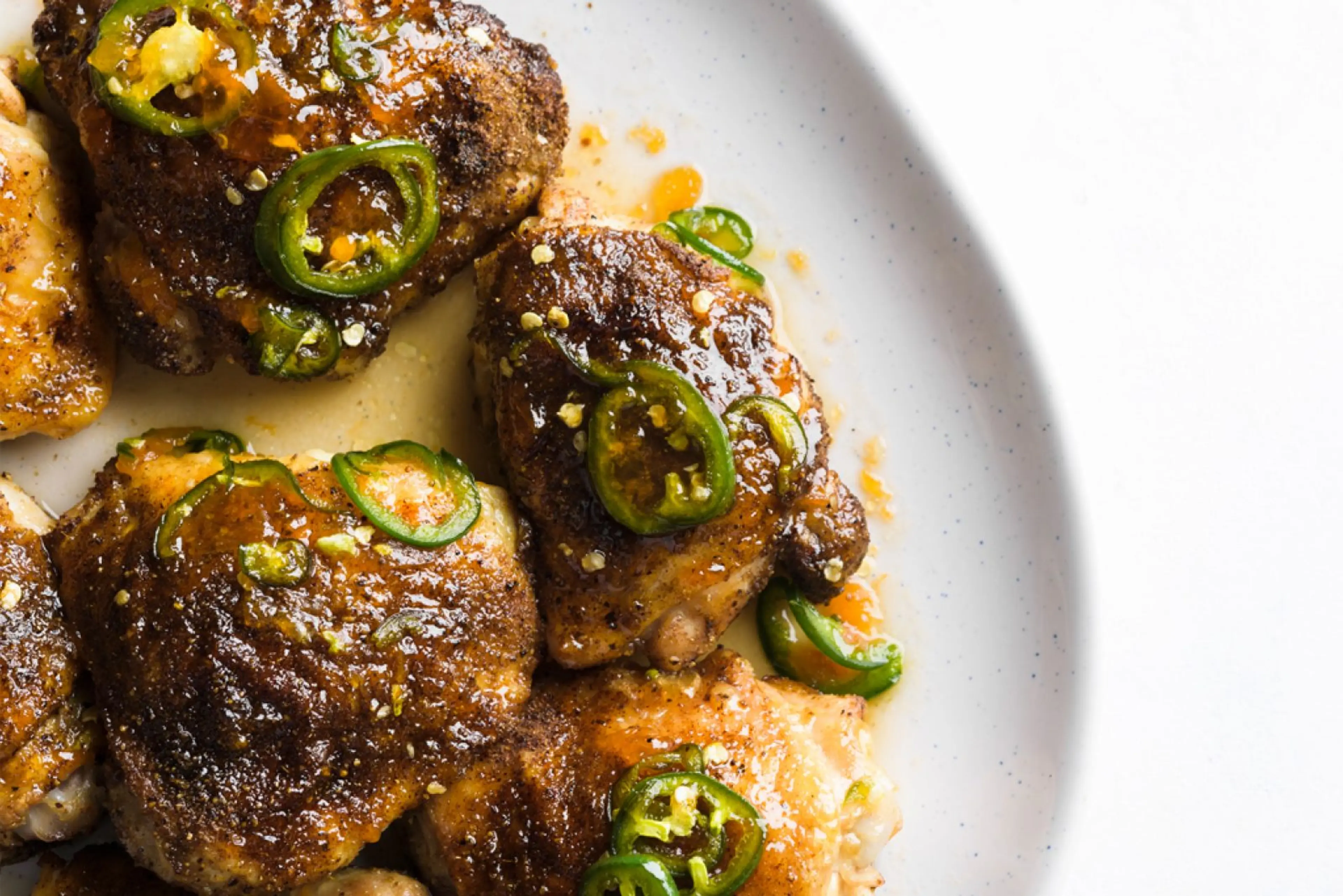 Jalapeño-Apricot Glazed Chicken Thighs