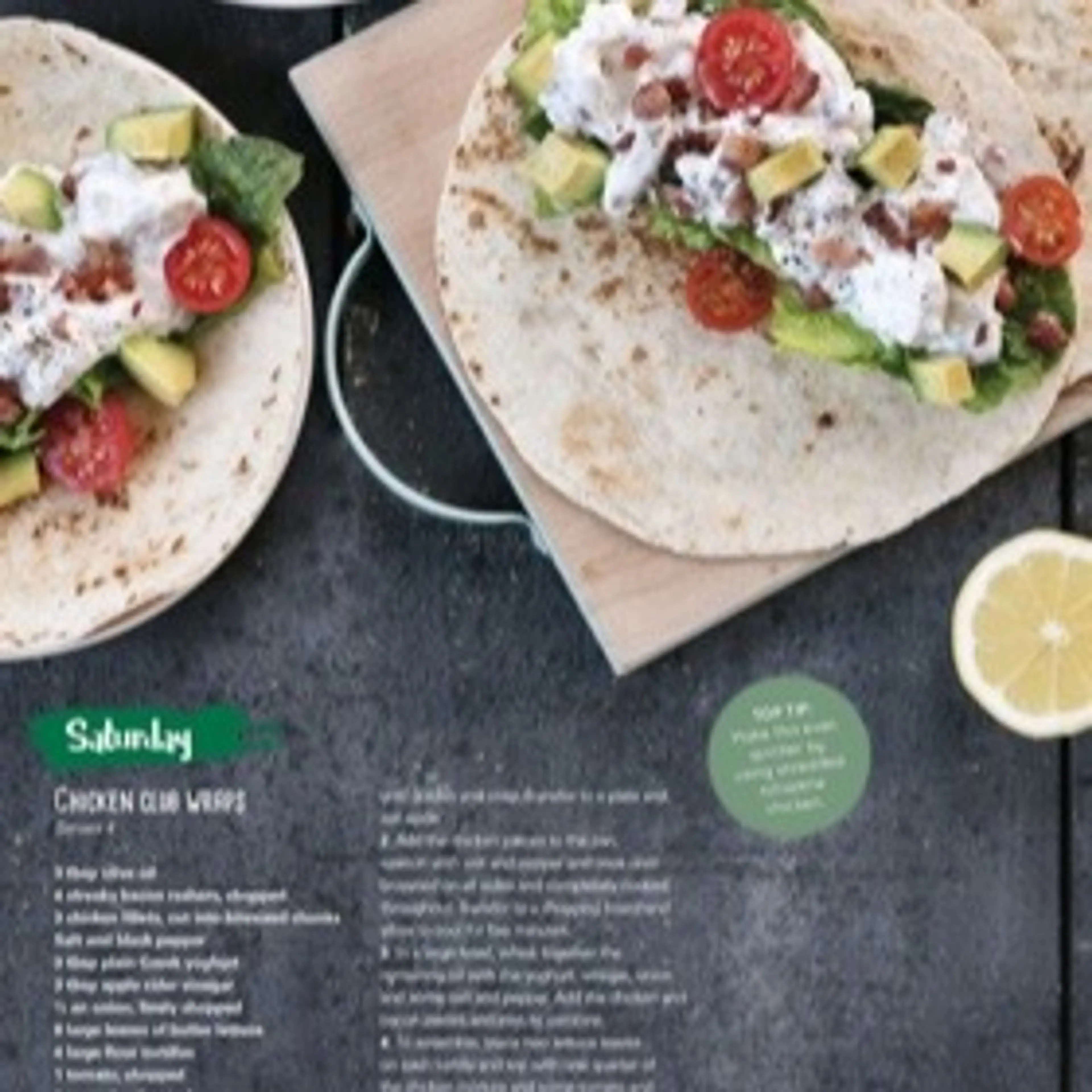 CHICKEN CLUB WRAPS