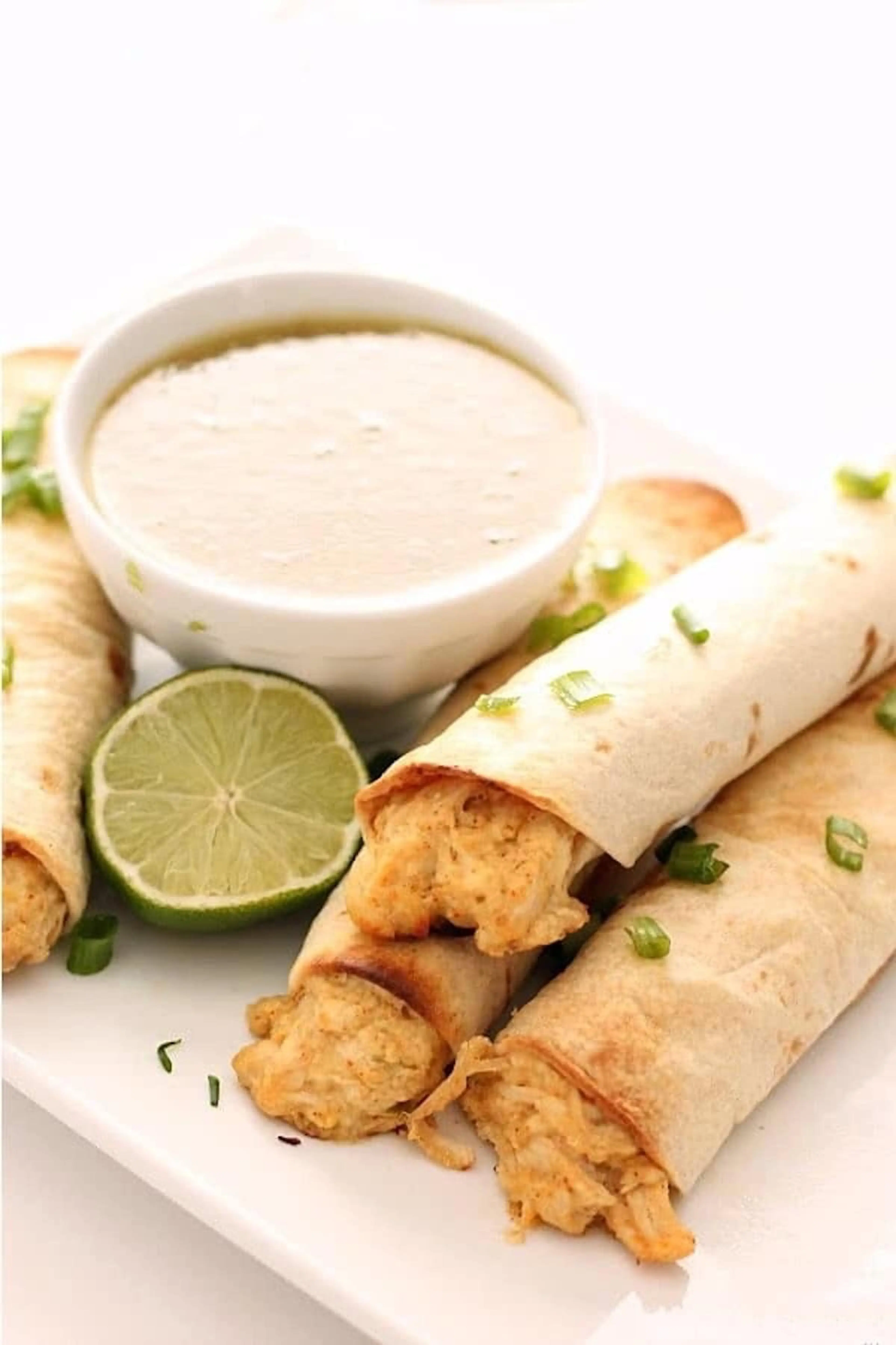 Baked Creamy Chicken Taquitos Recipe