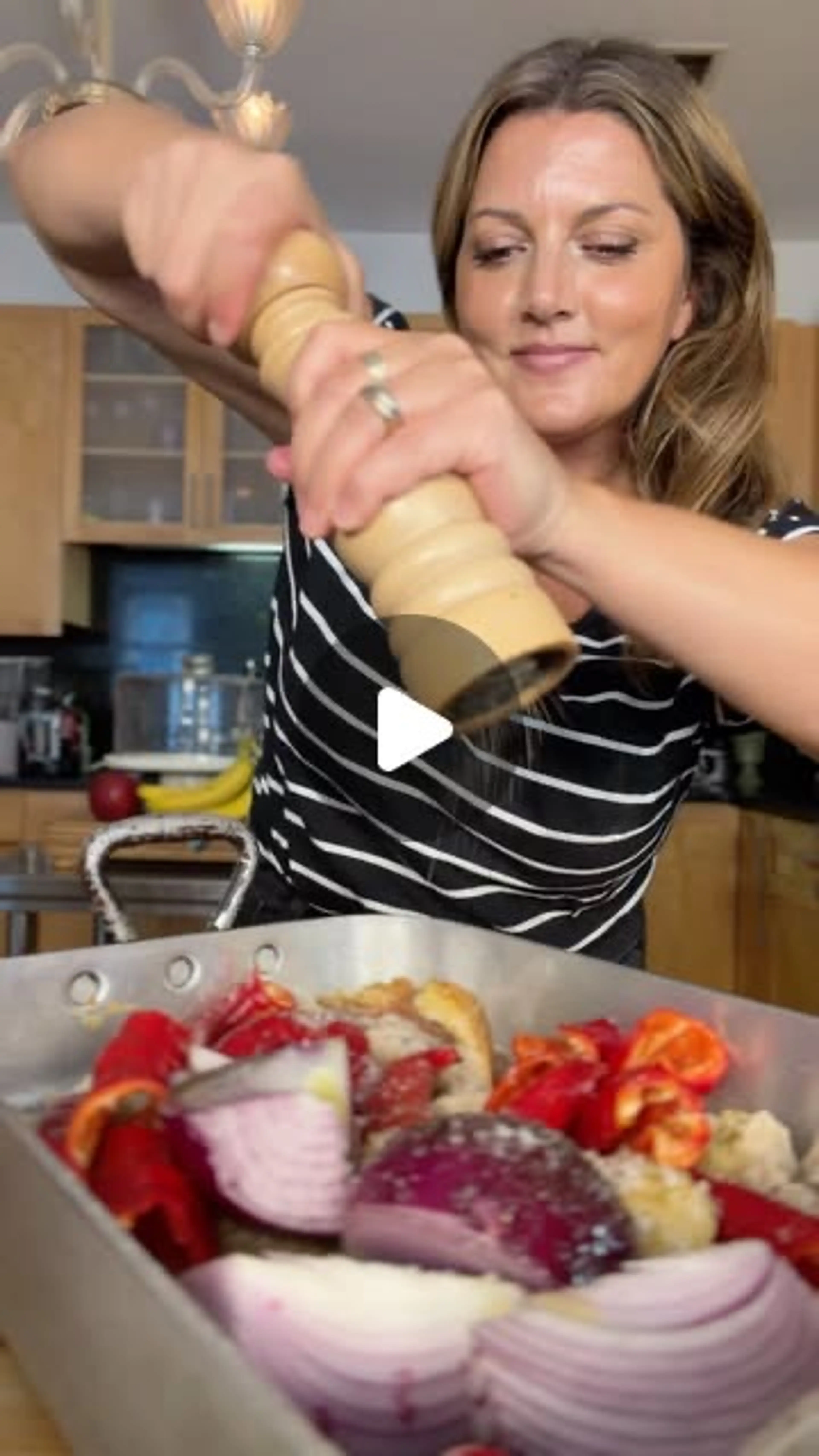Garlicky Roast Chicken | Calabrian Chili Croutons