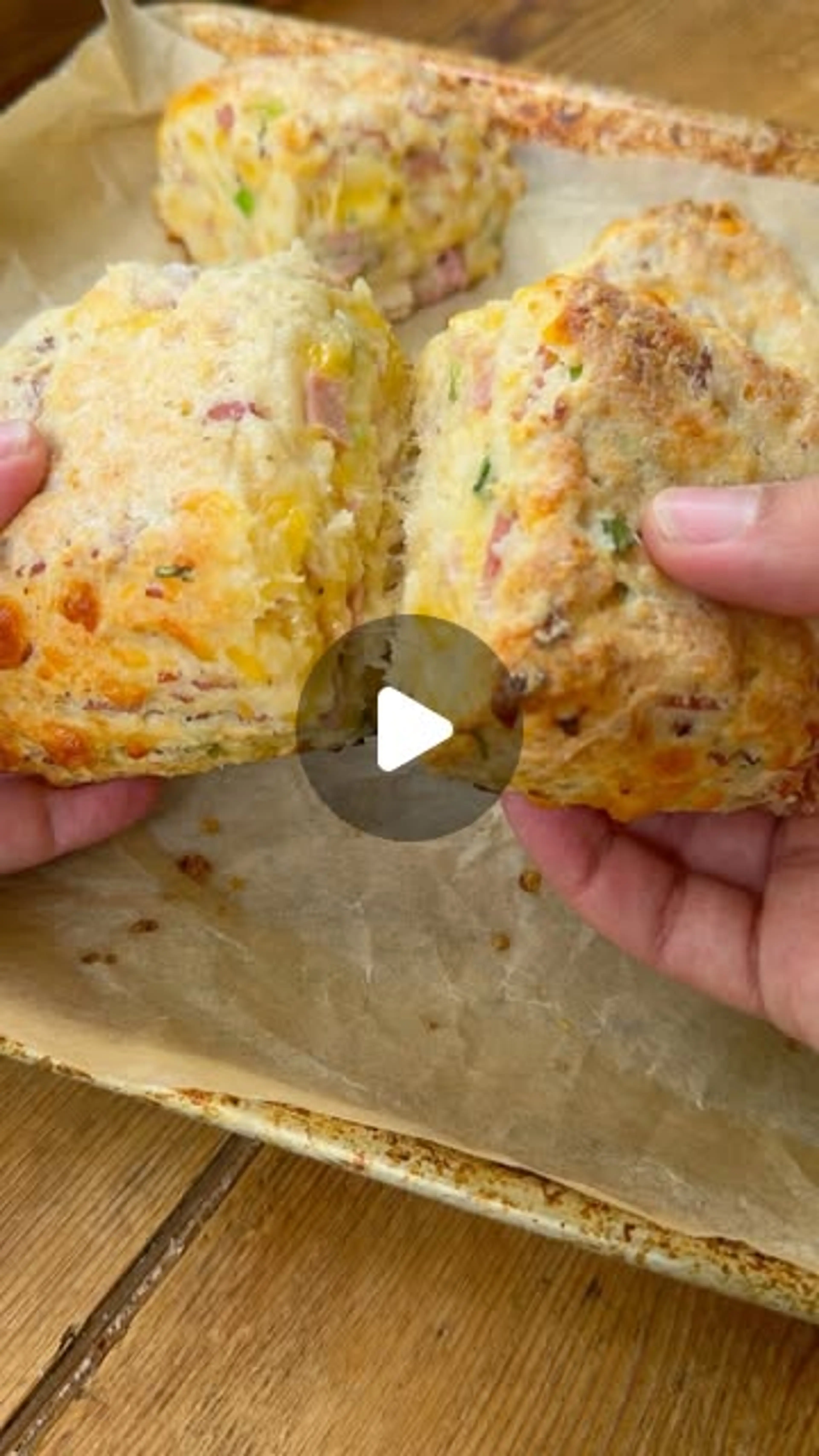 Ham Cheddar + Chive Protein Biscuits! New Favorite Version o