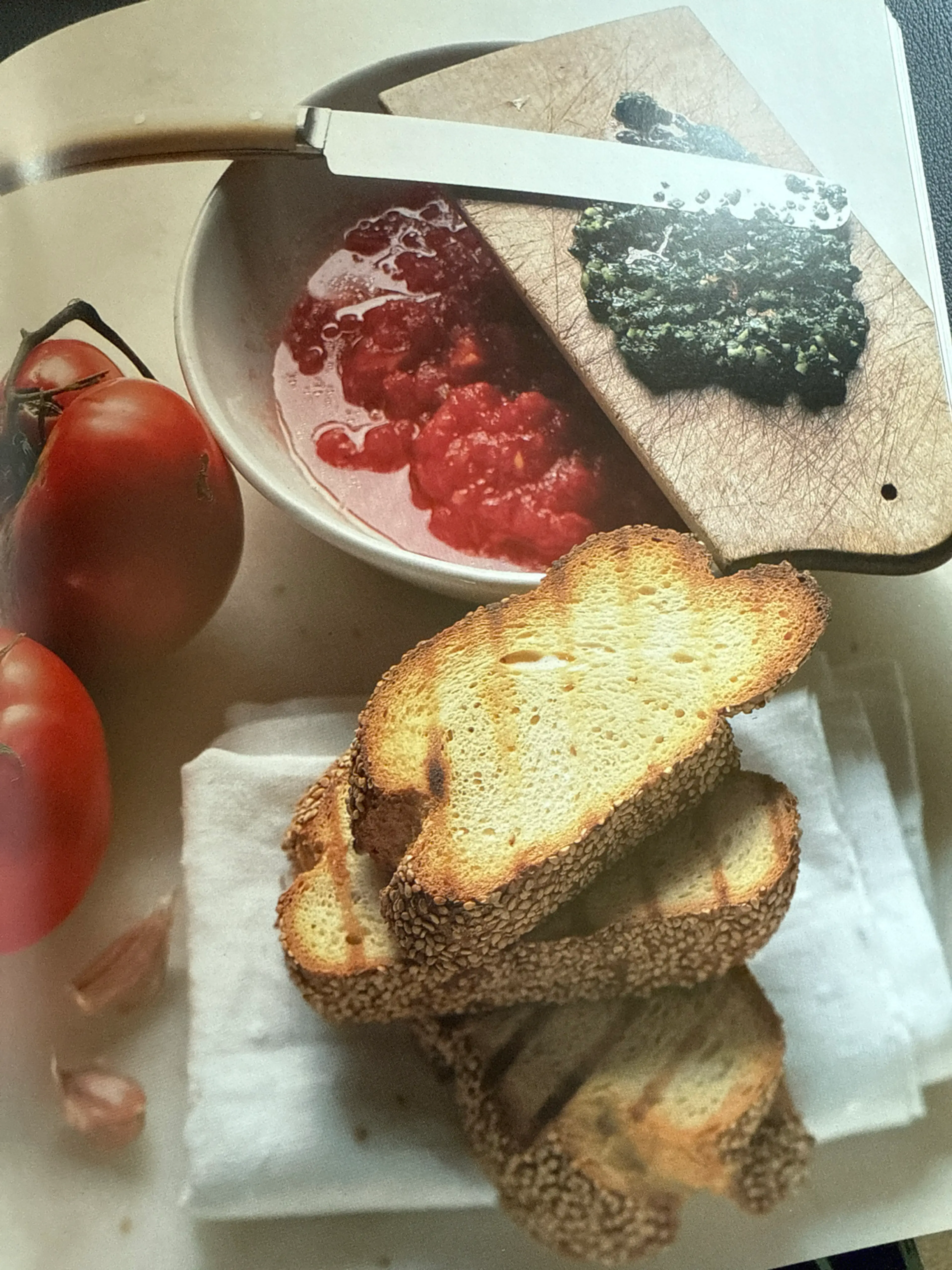 Bruschetta with Ammogghiu Sauce