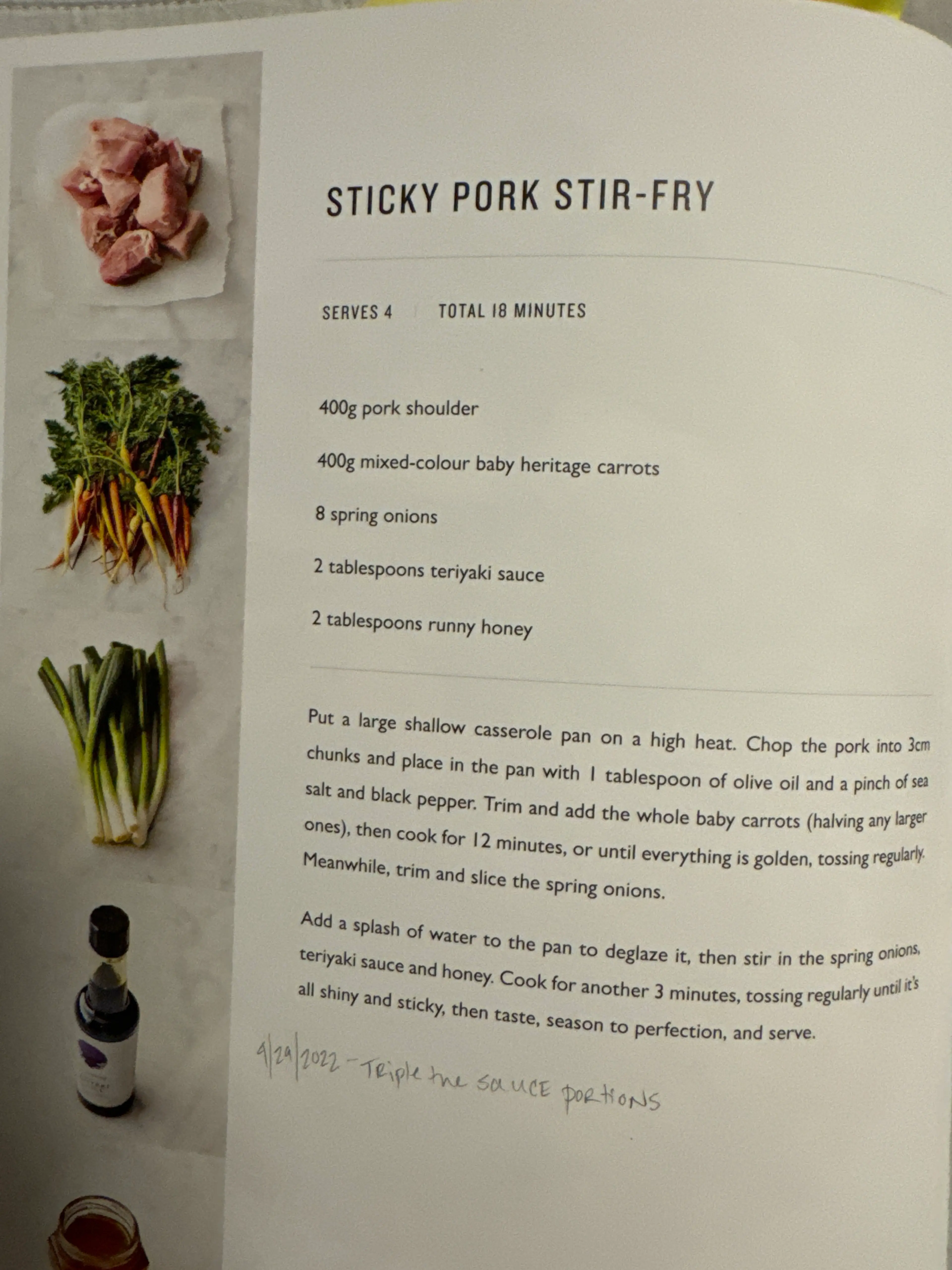 STICKY PORK STIR-FRY