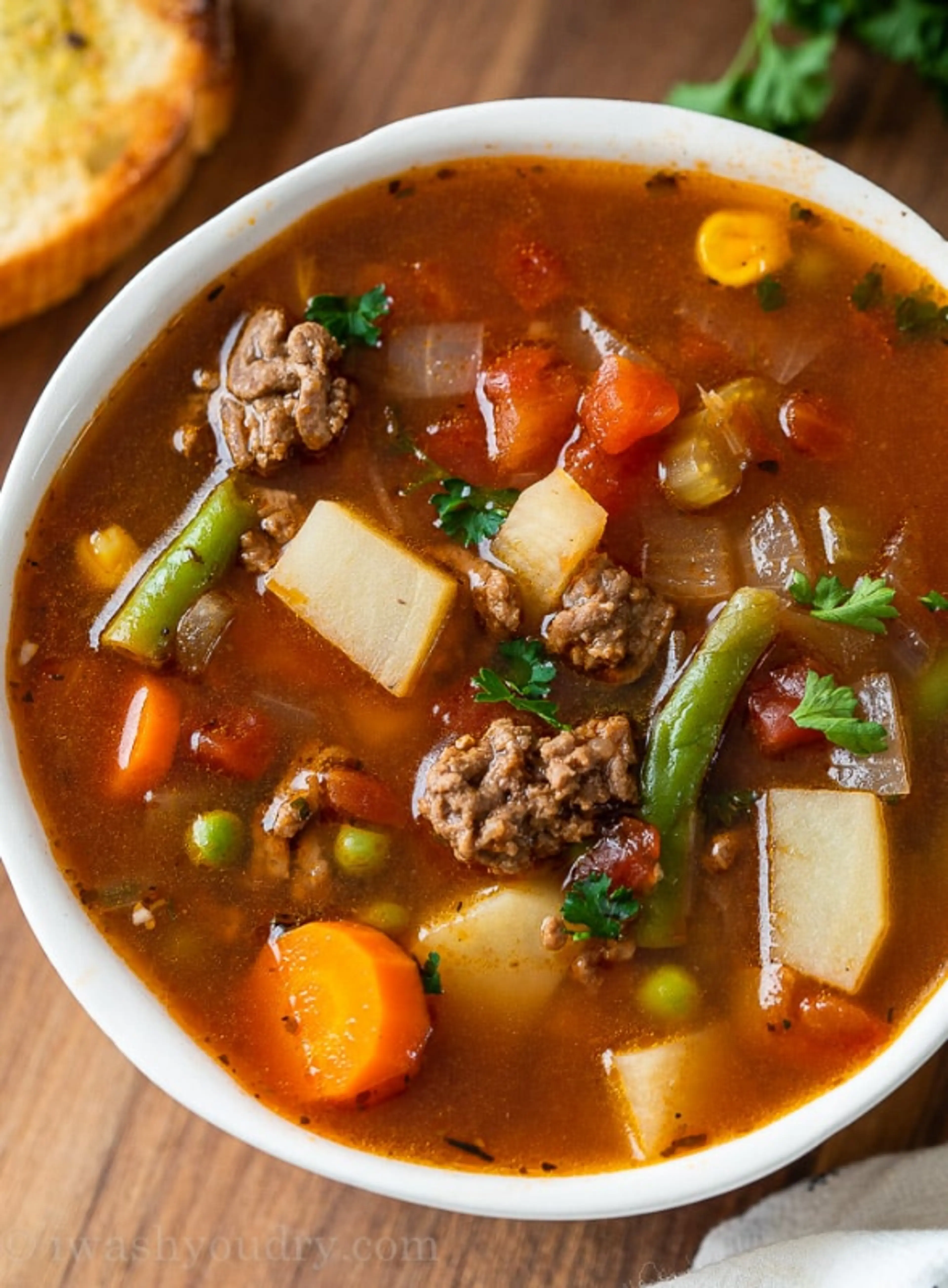 Quick Vegetable Ground Beef Soup