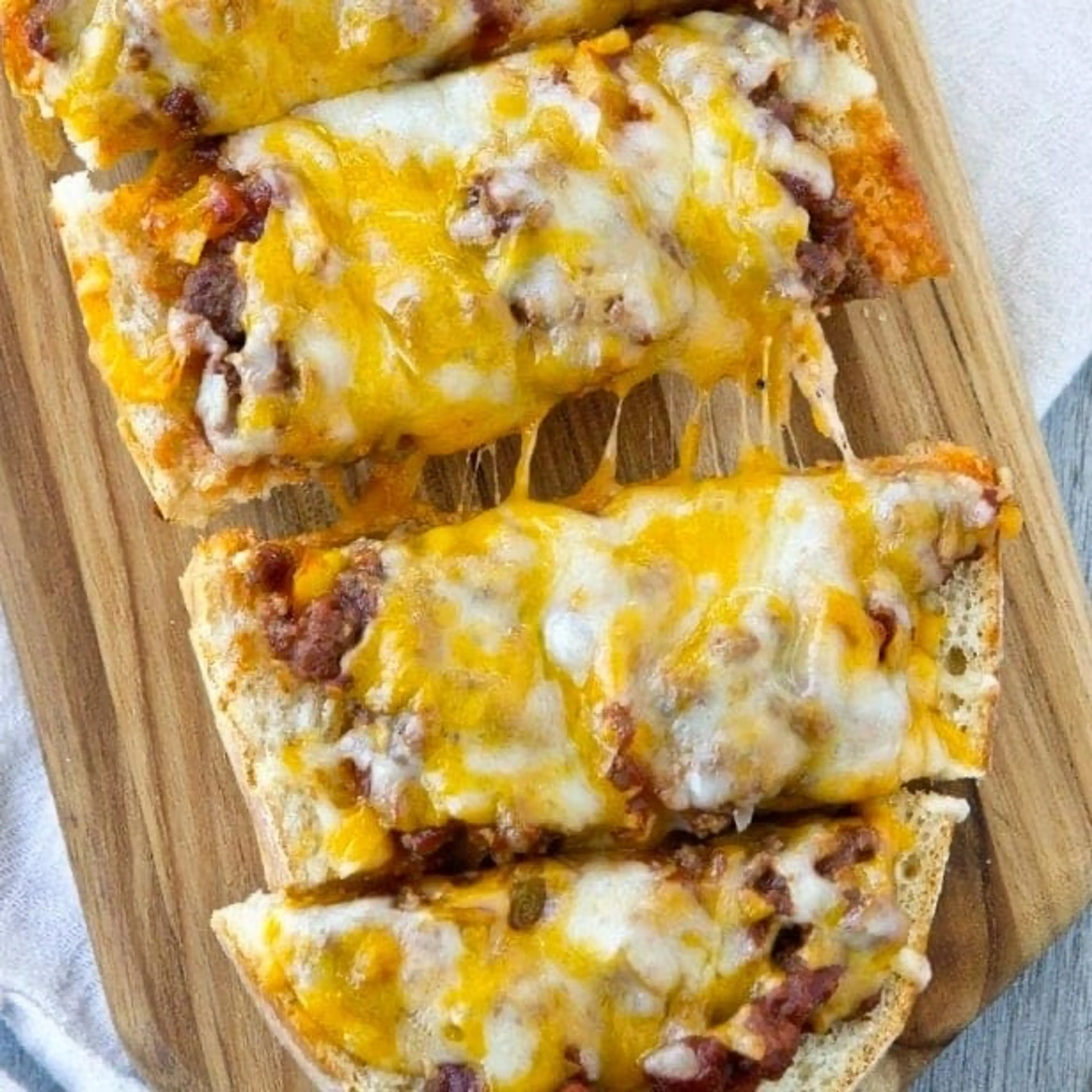Sloppy Joe French Bread Pizza