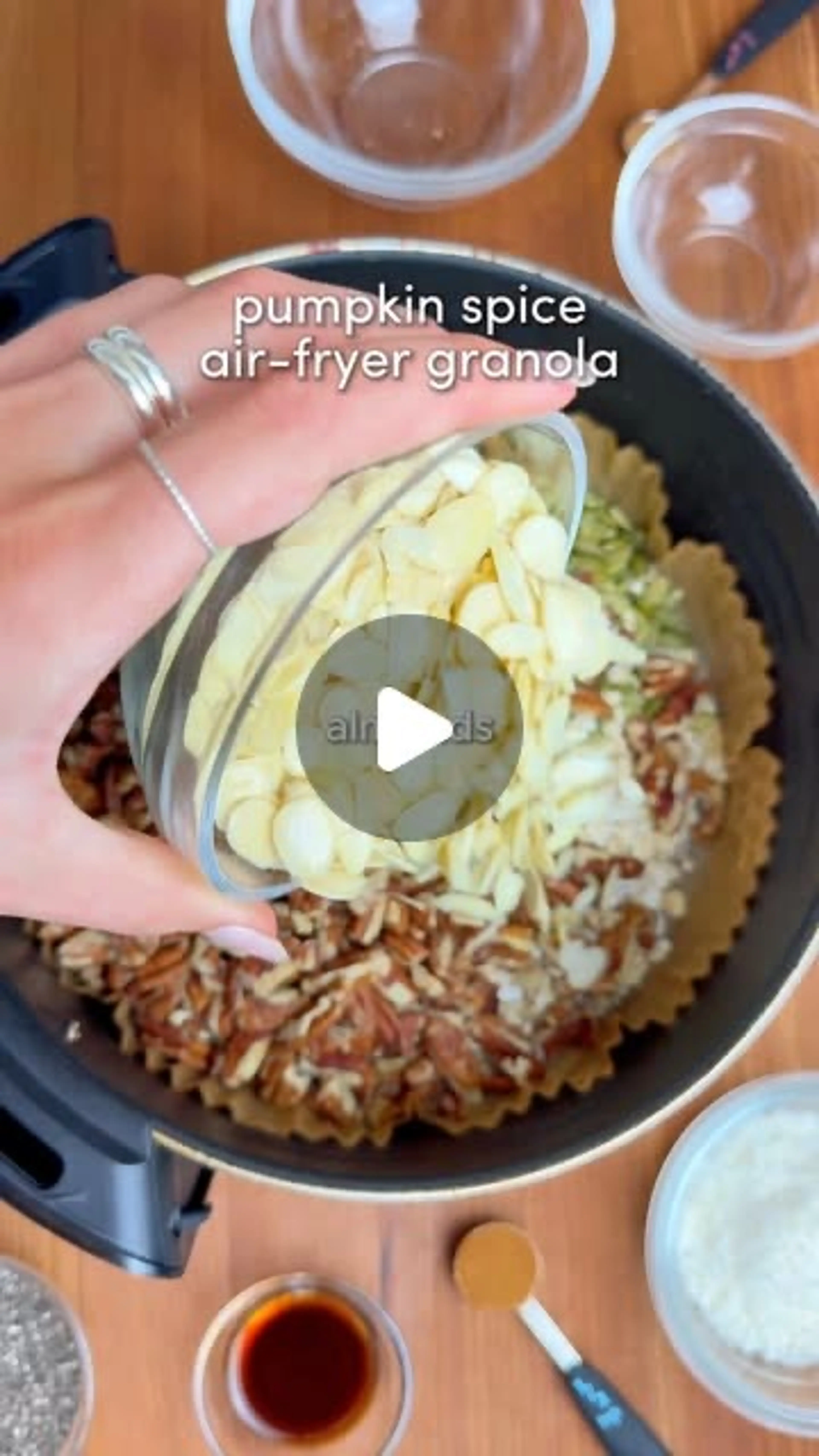 One-bowl Pumpkin Spice Air Fryer Granola