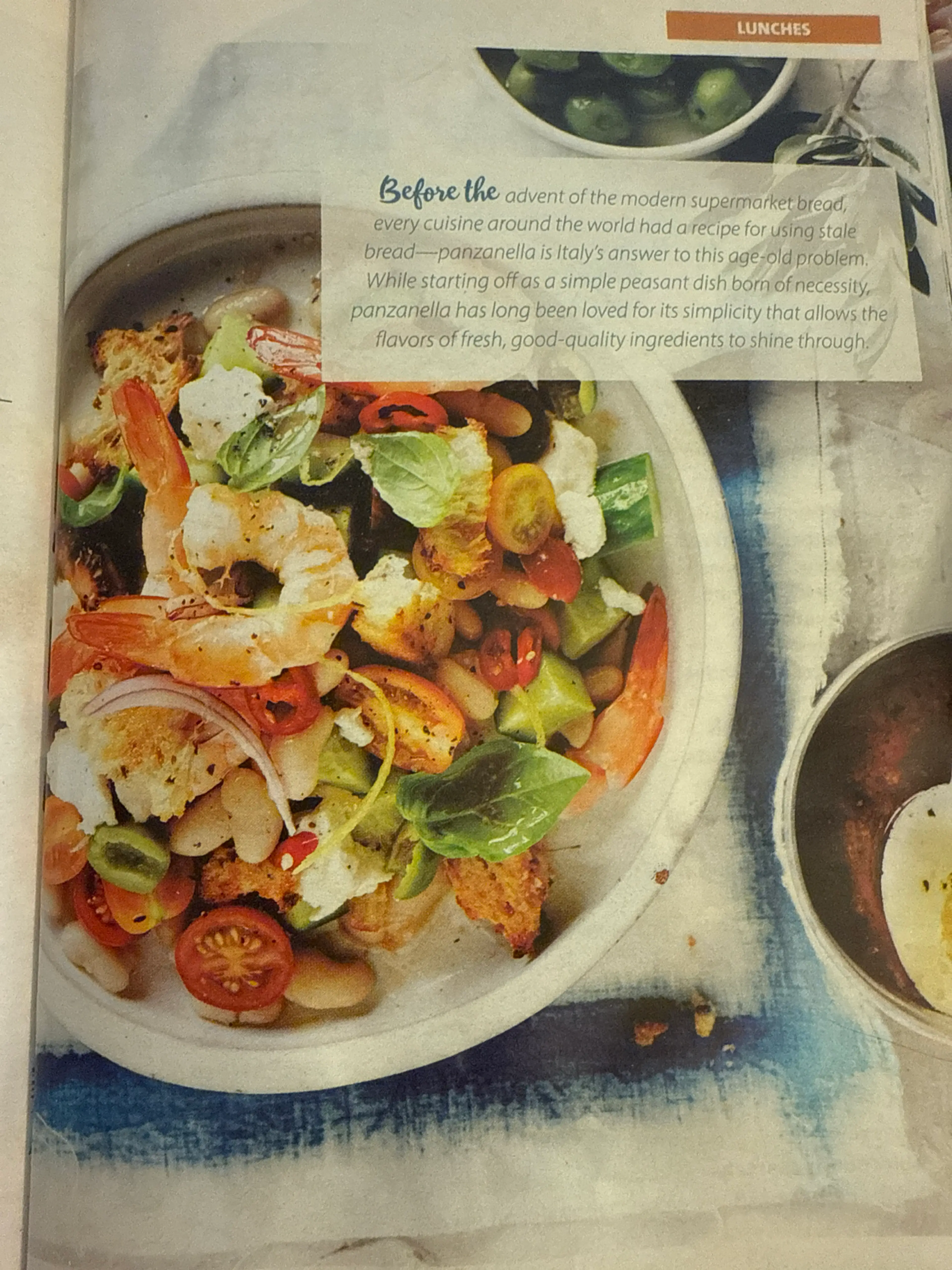 Spicy Shrimp & White Bean Panzanella