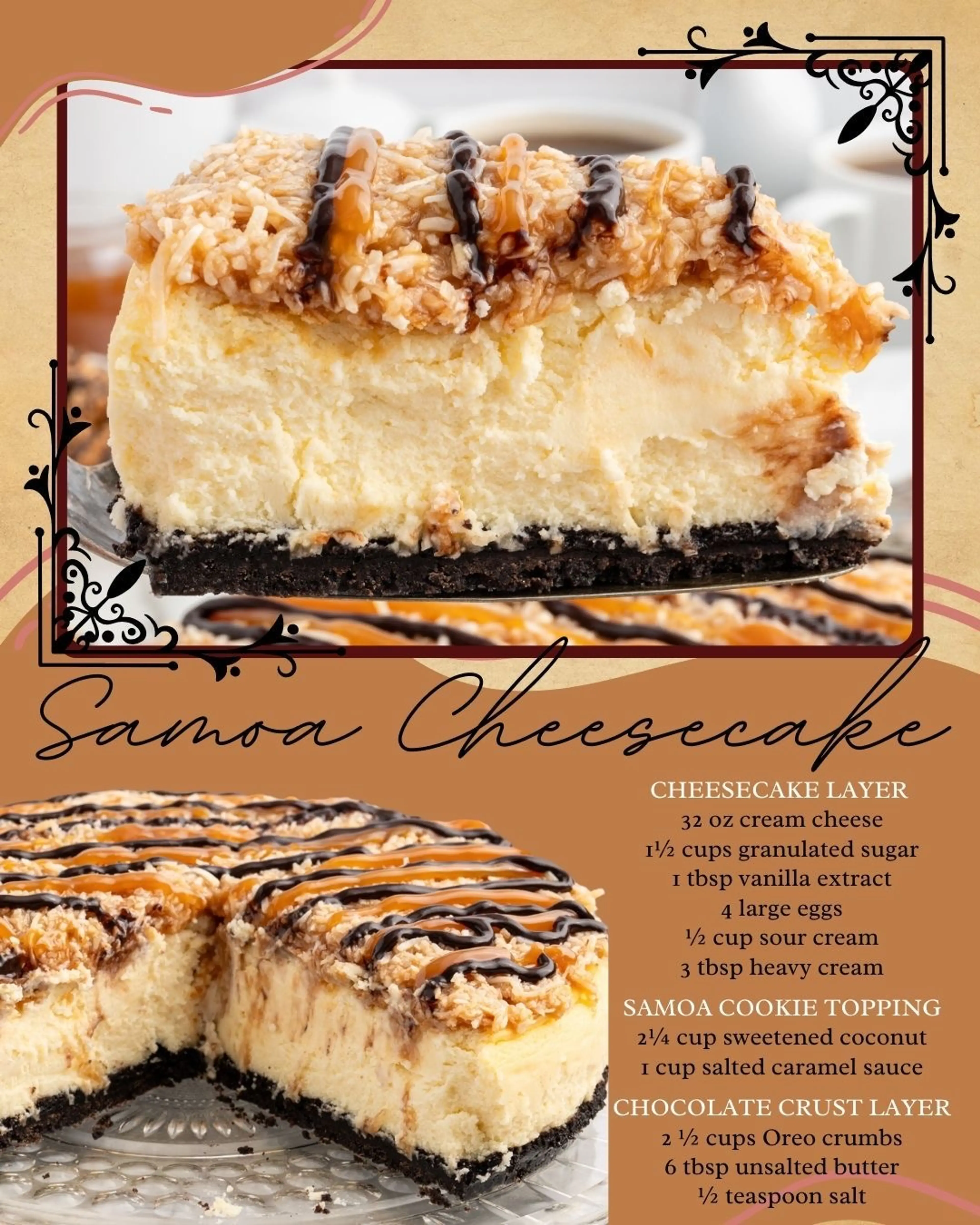 Samoa Cheesecake