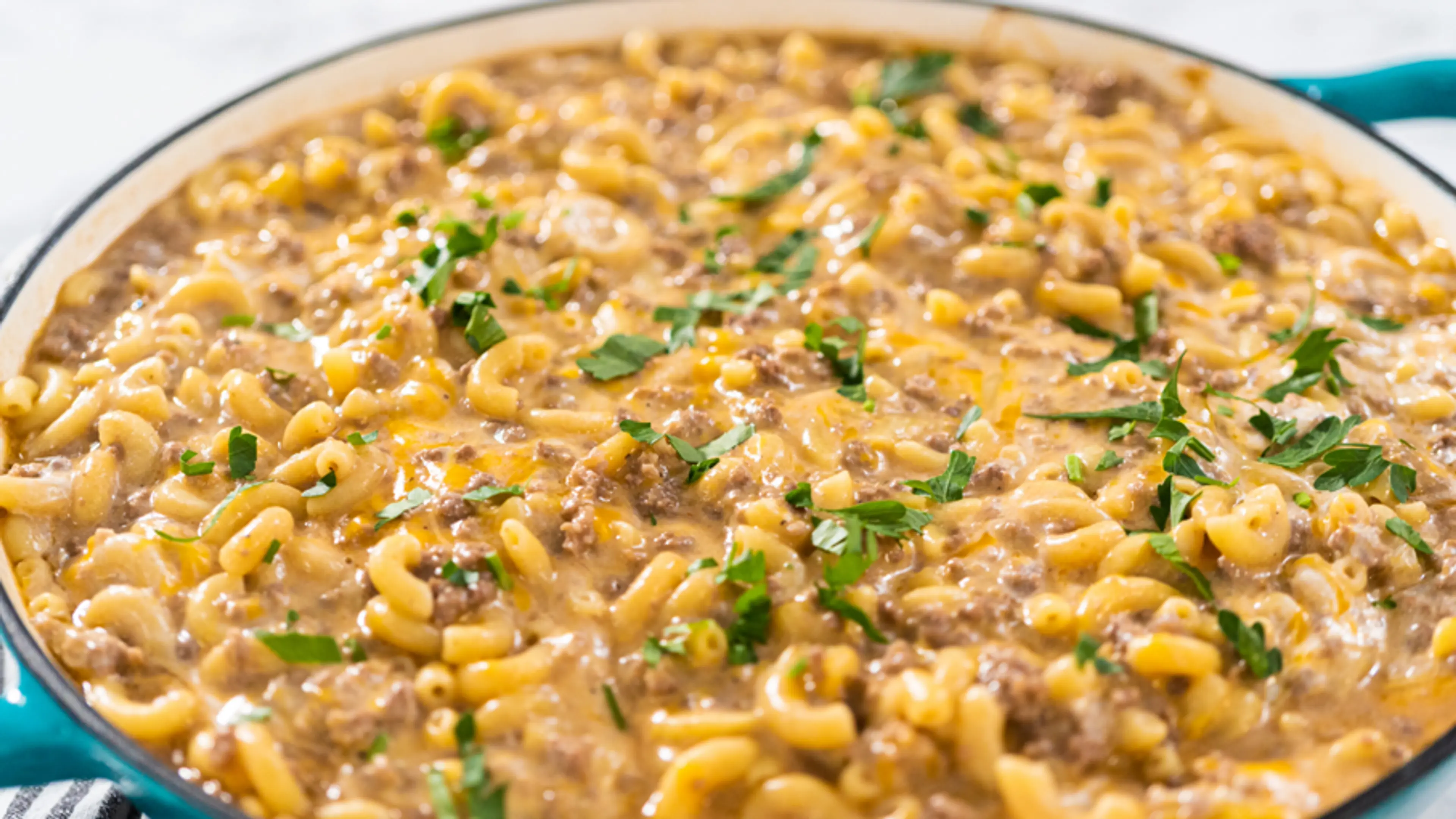 Homemade hamburger helper