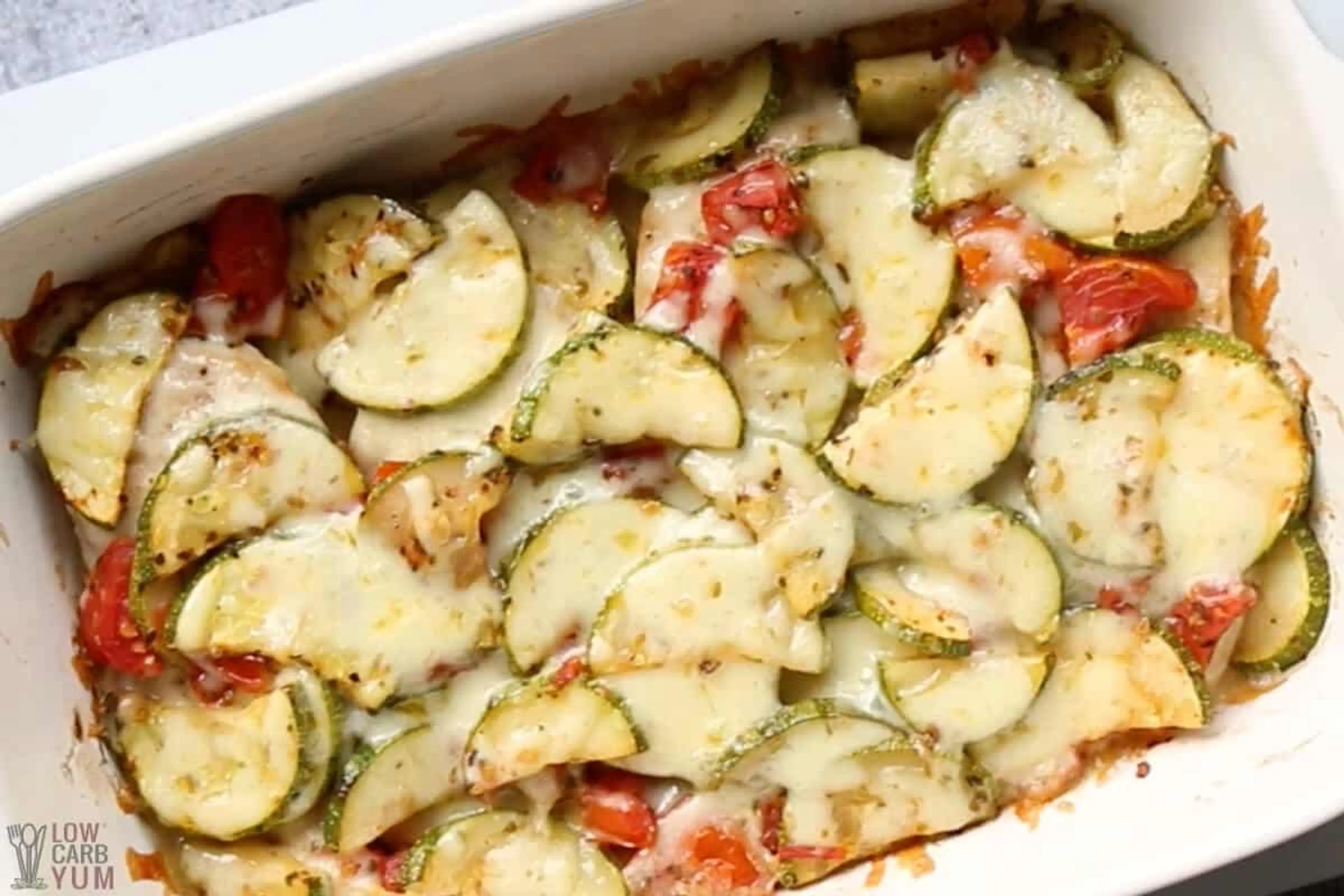 Baked Chicken and Zucchini Casserole with Tomato