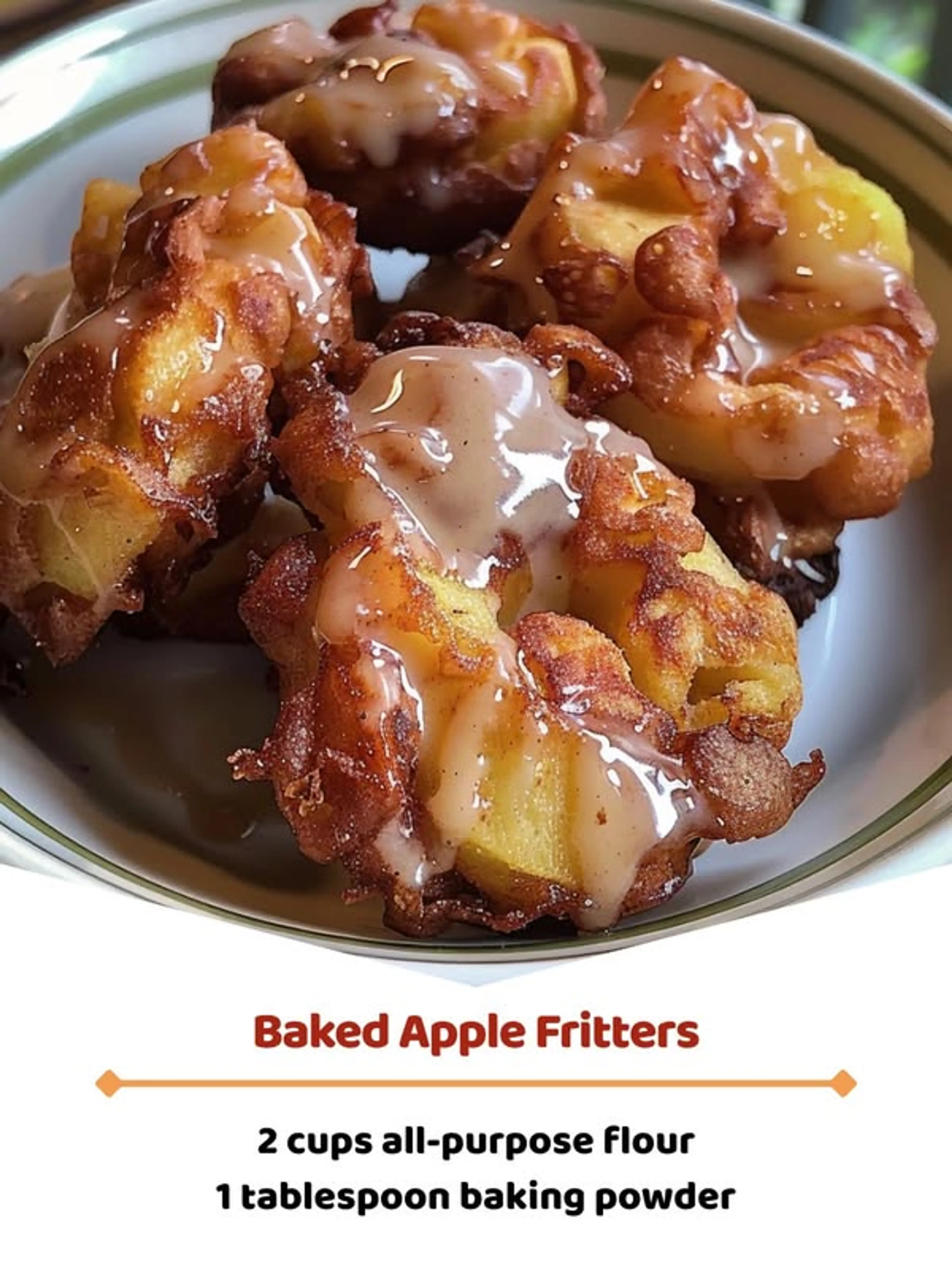 baked apple fritters