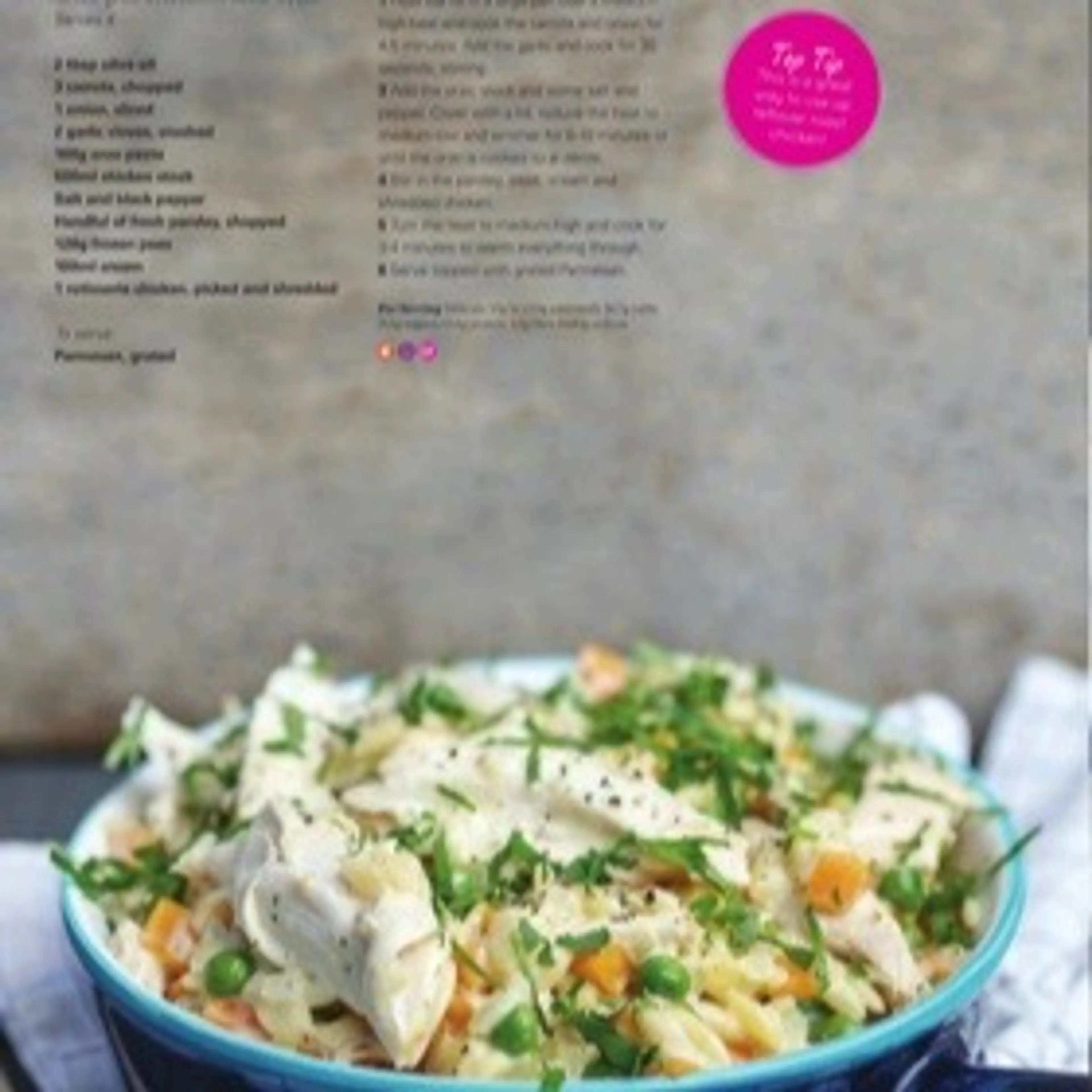 One-pot chicken and orzo