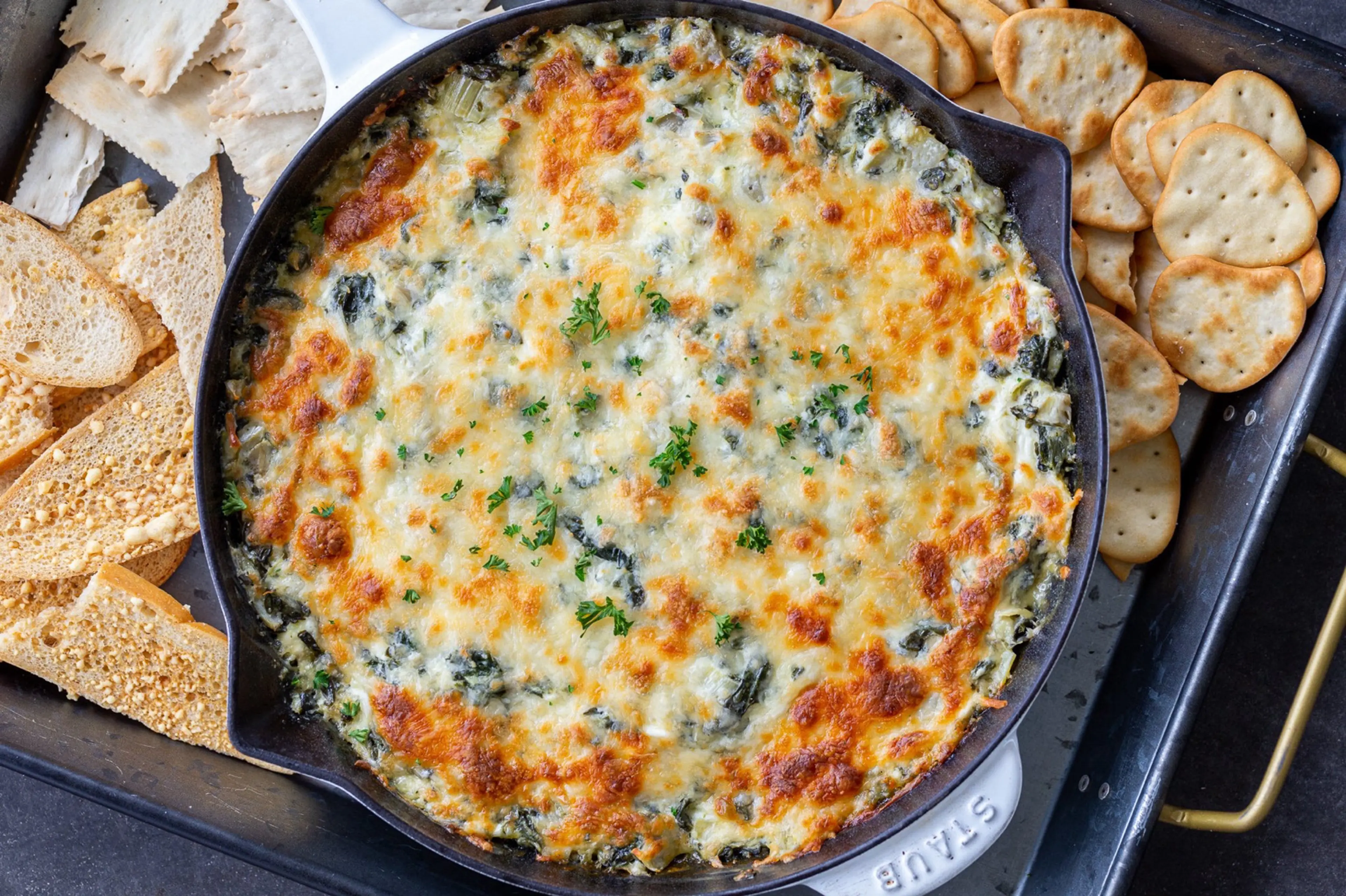 Crazy Easy Spinach Artichoke Dip