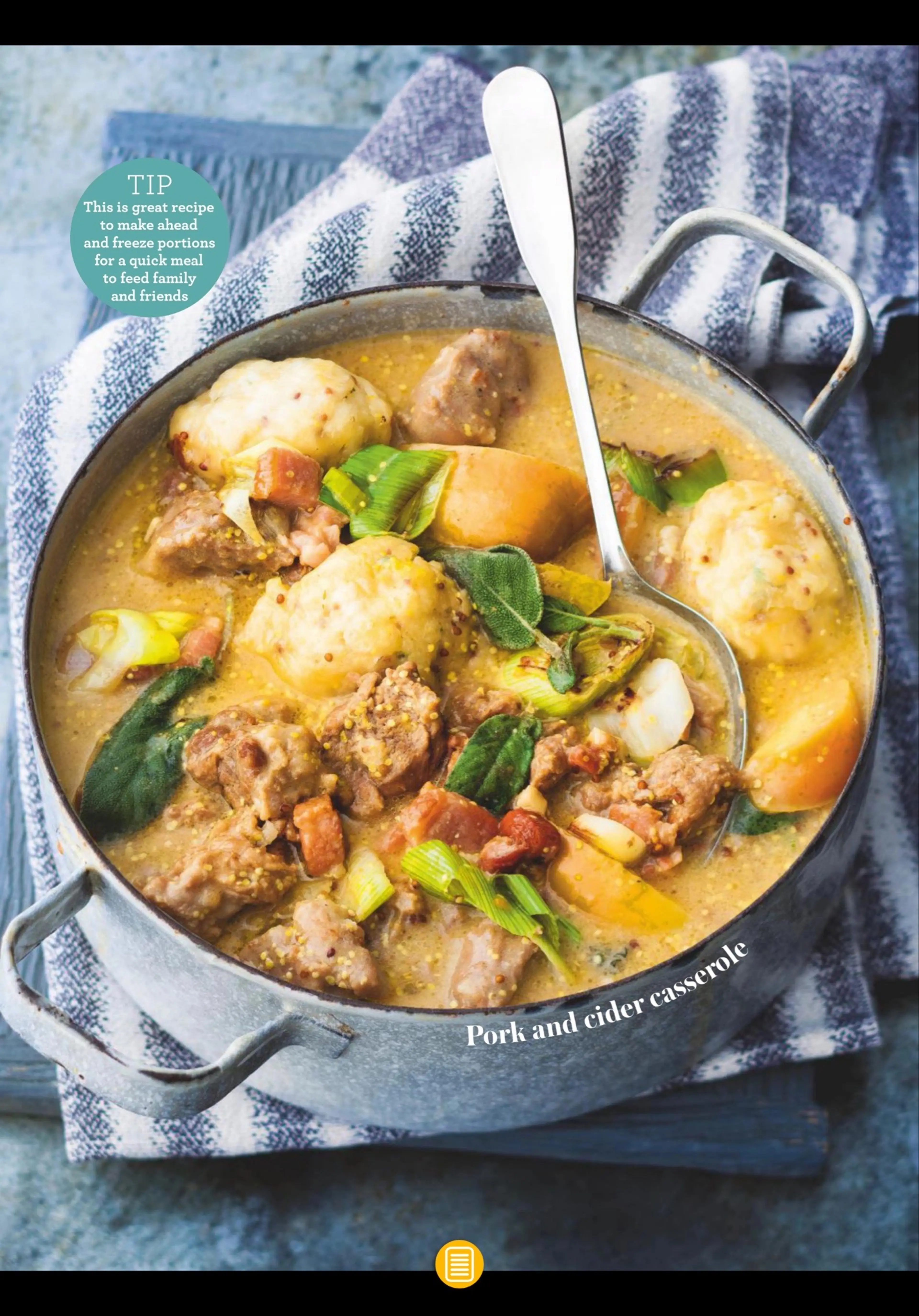 Pork and cider casserole
