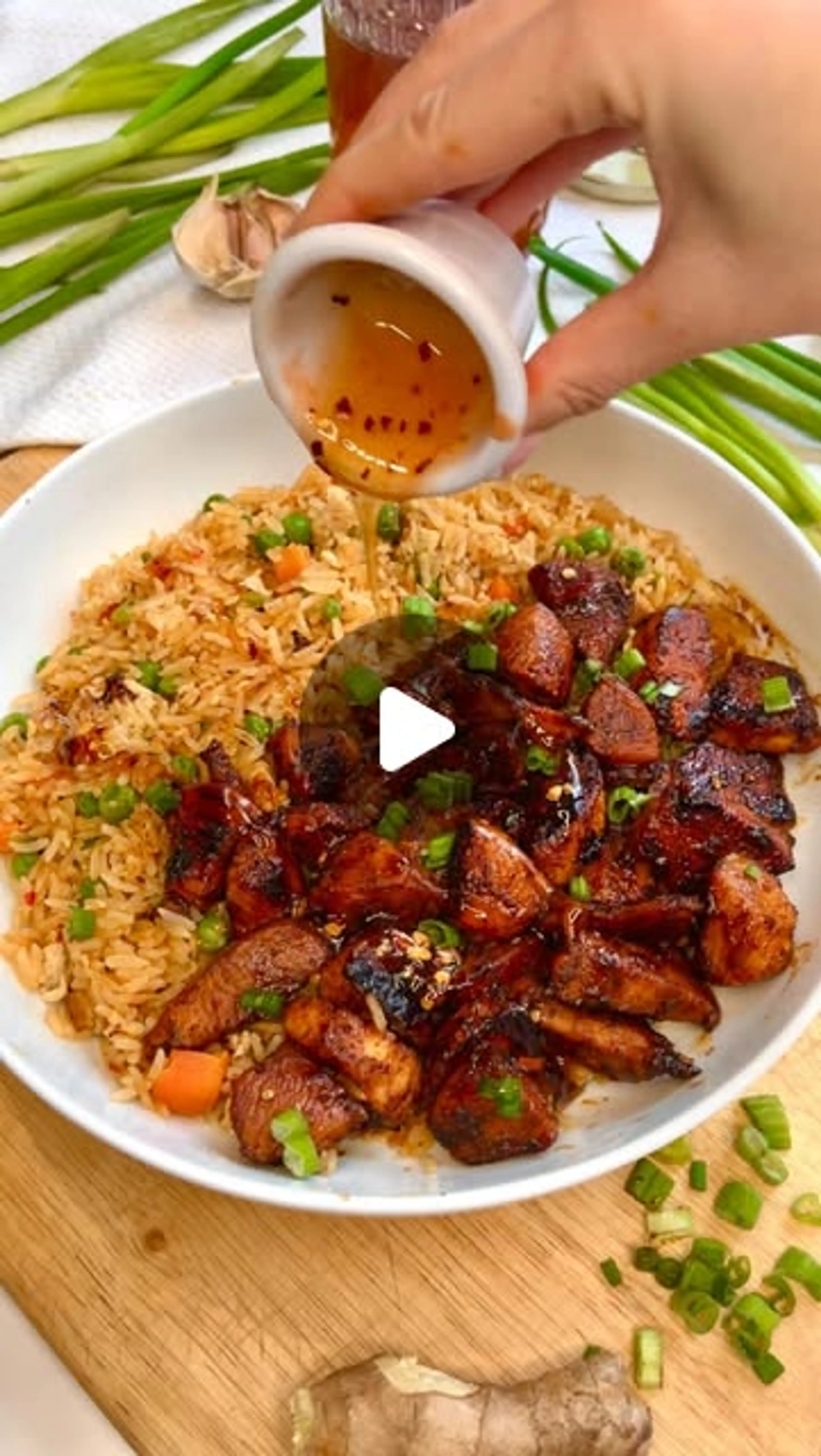 Honey Garlic Chili Chicken & Rice