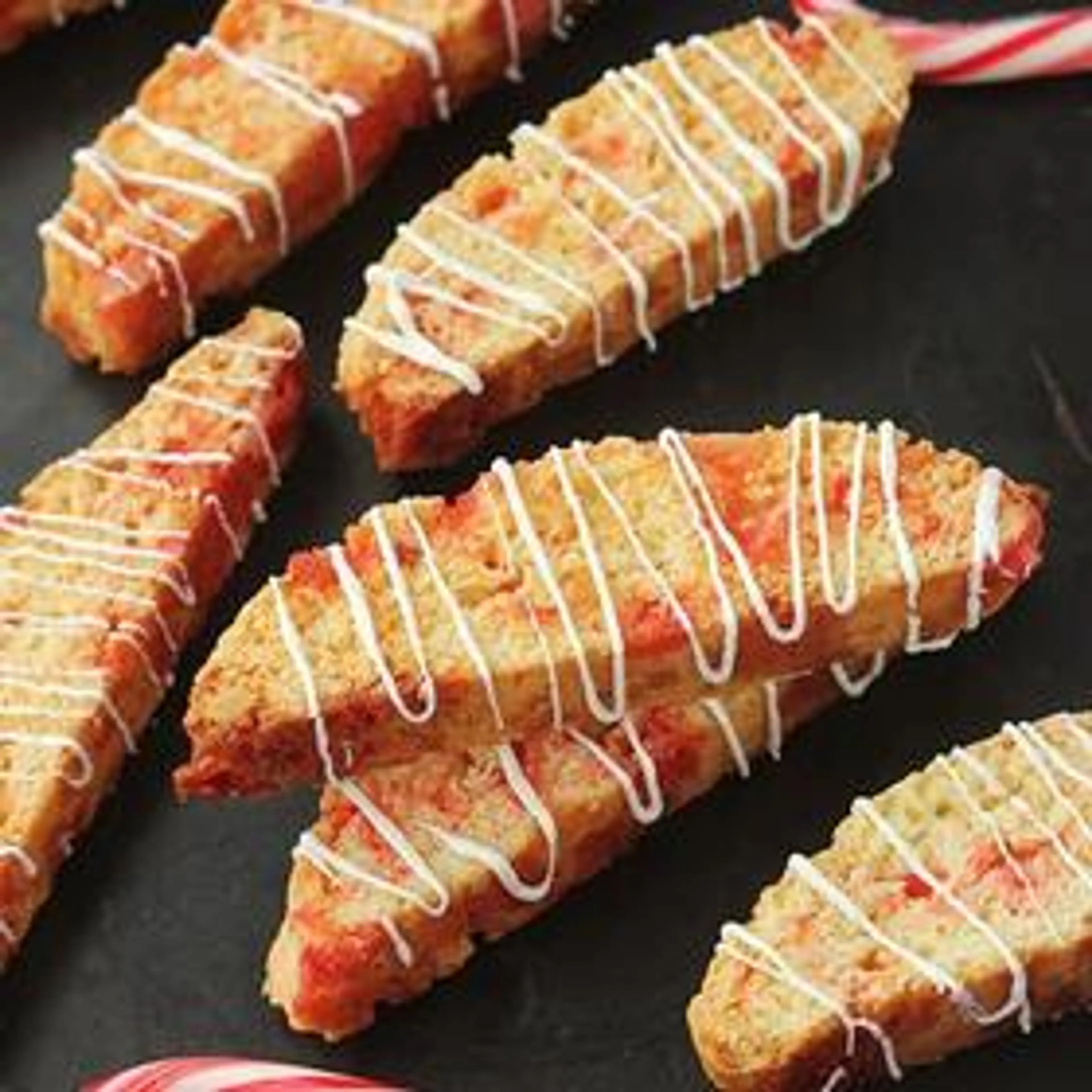 Candy Cane Biscotti