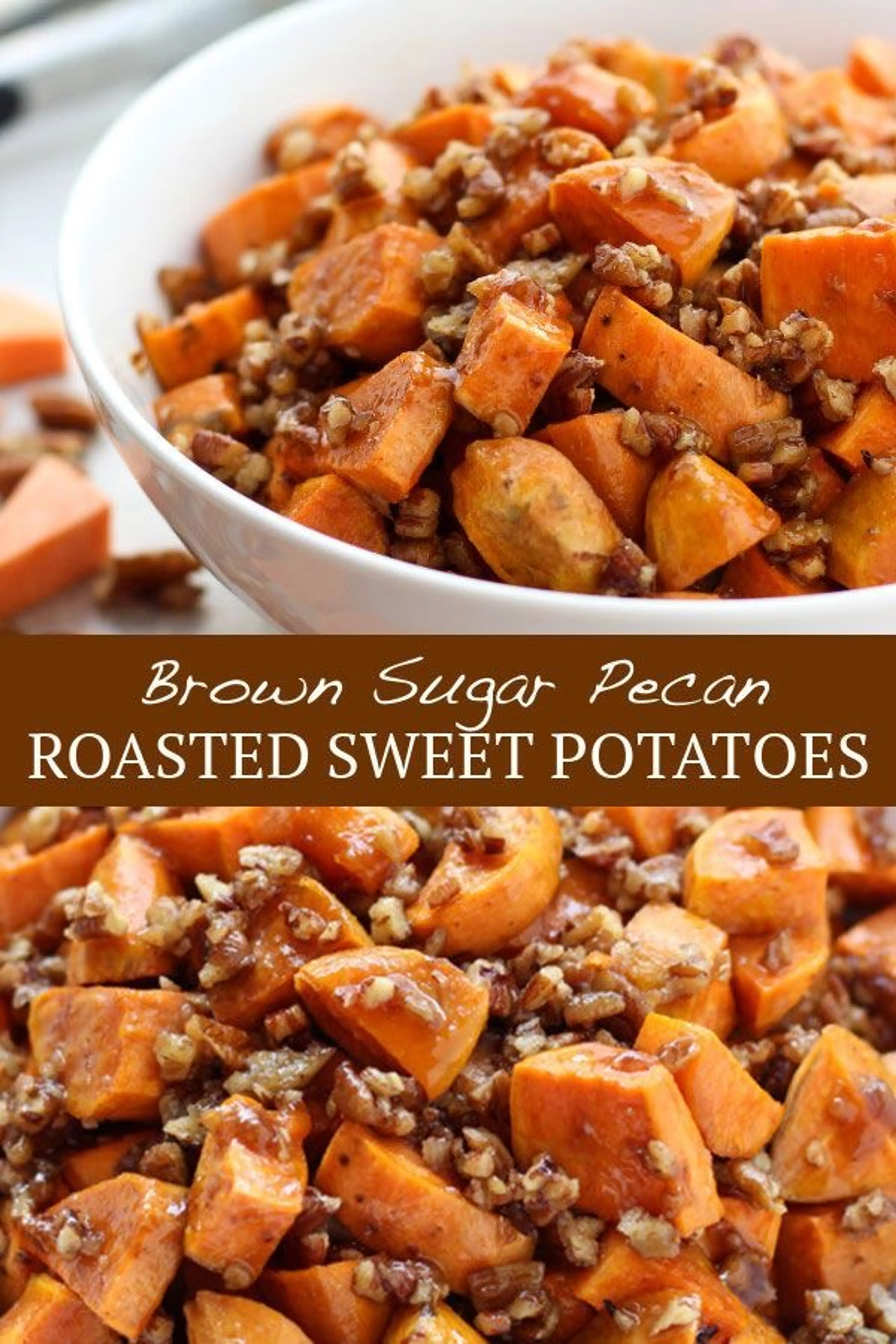 Brown Sugar Pecan Roasted Sweet Potatoes