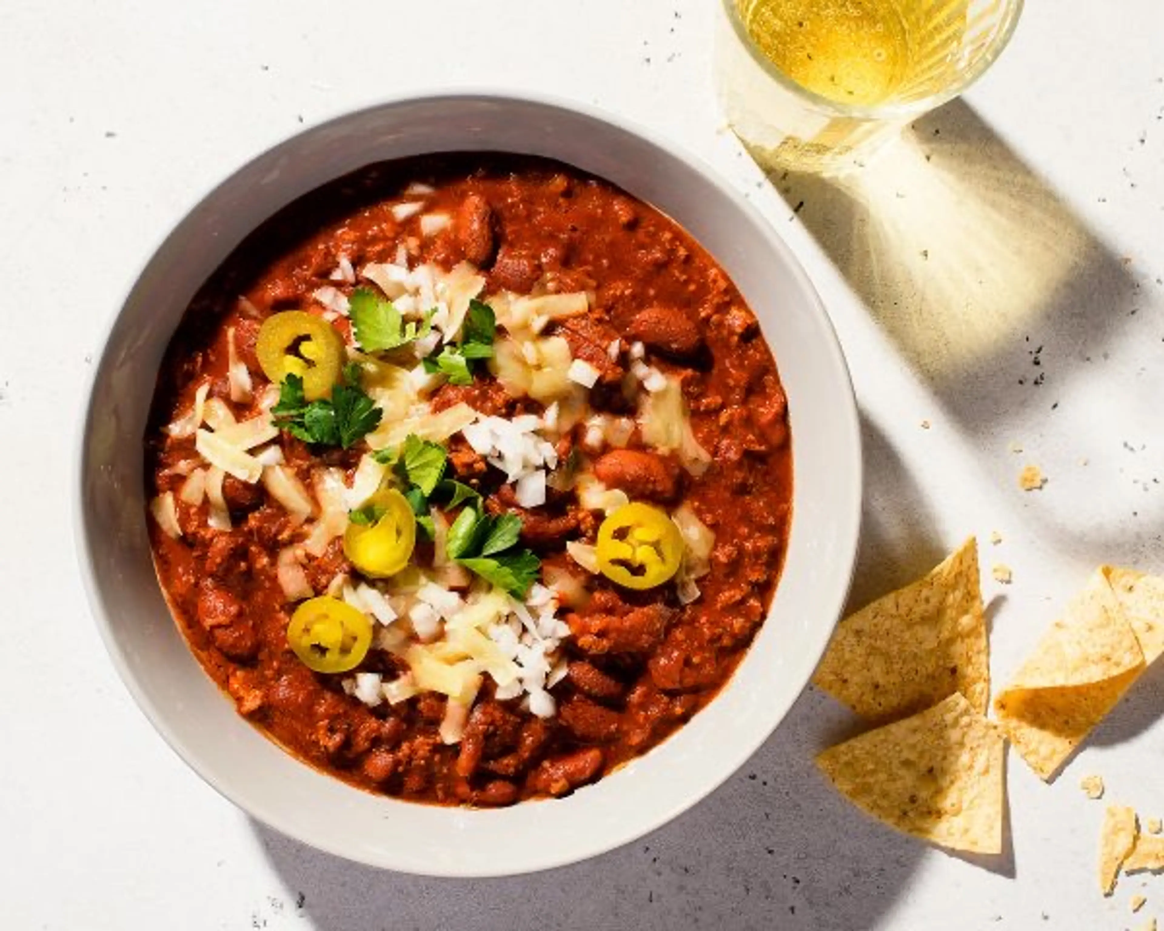 Eight-Ingredient Beef and Bean Chili