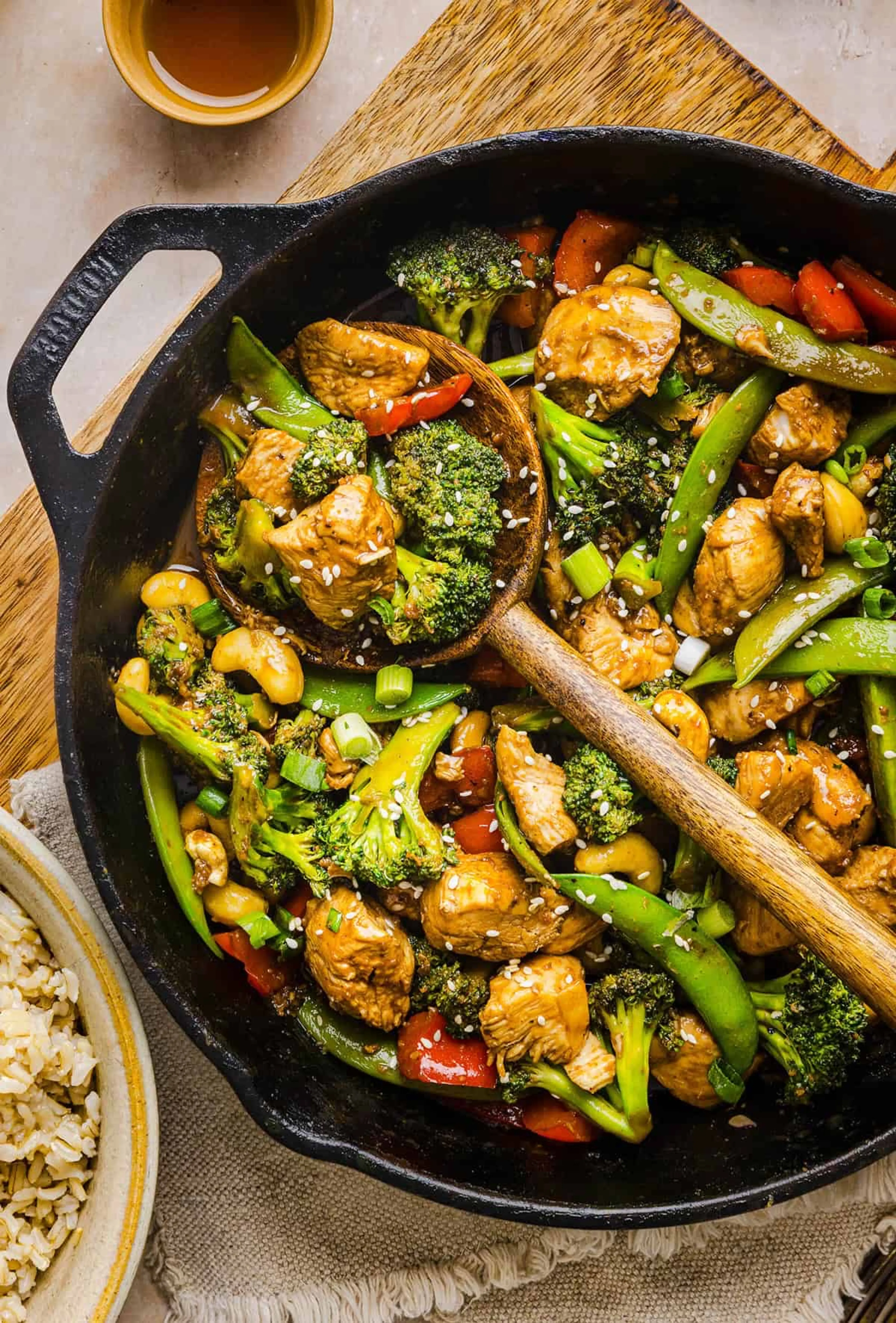 Healthy Cashew Chicken Stir Fry