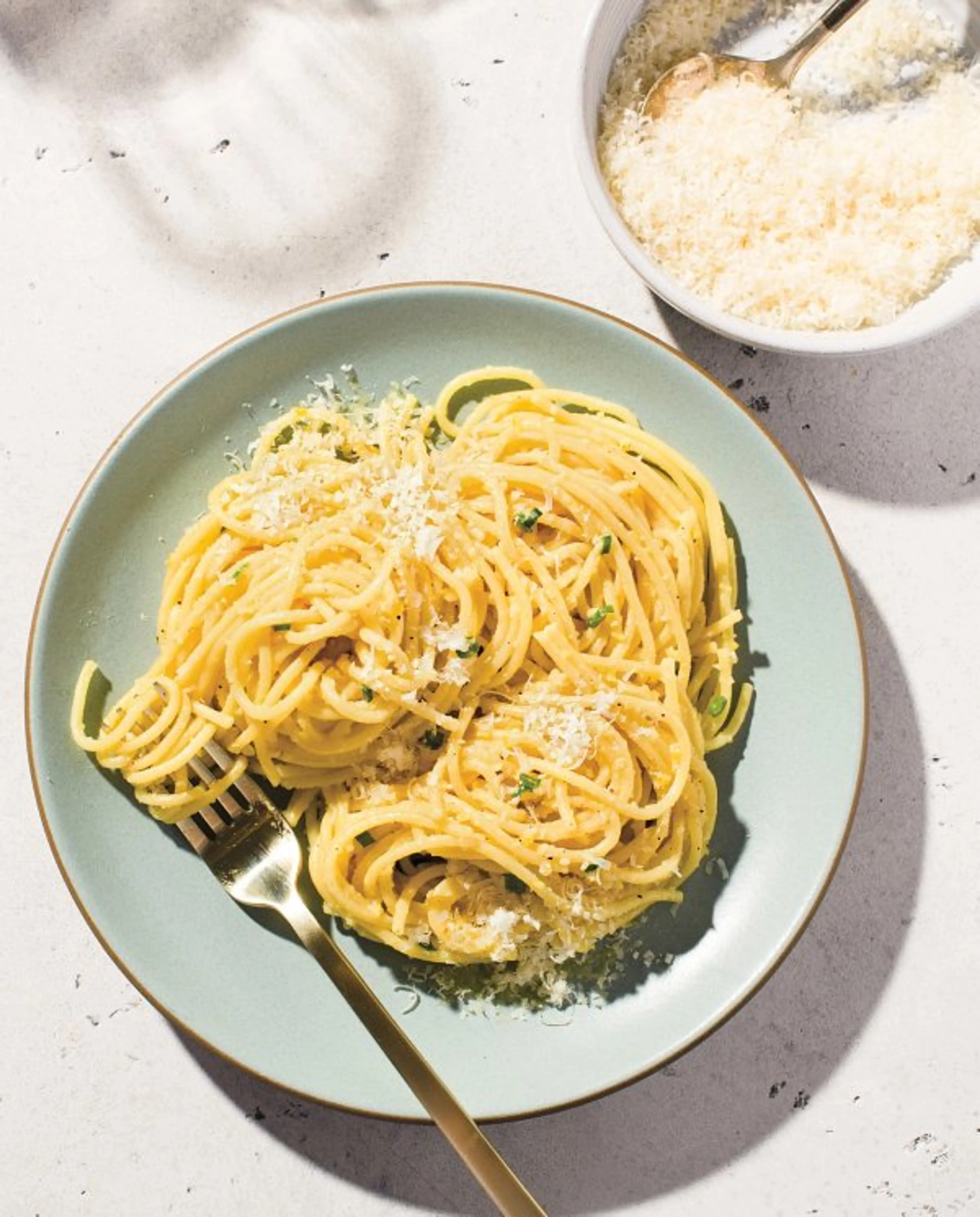 Spaghetti with Lemon Pesto