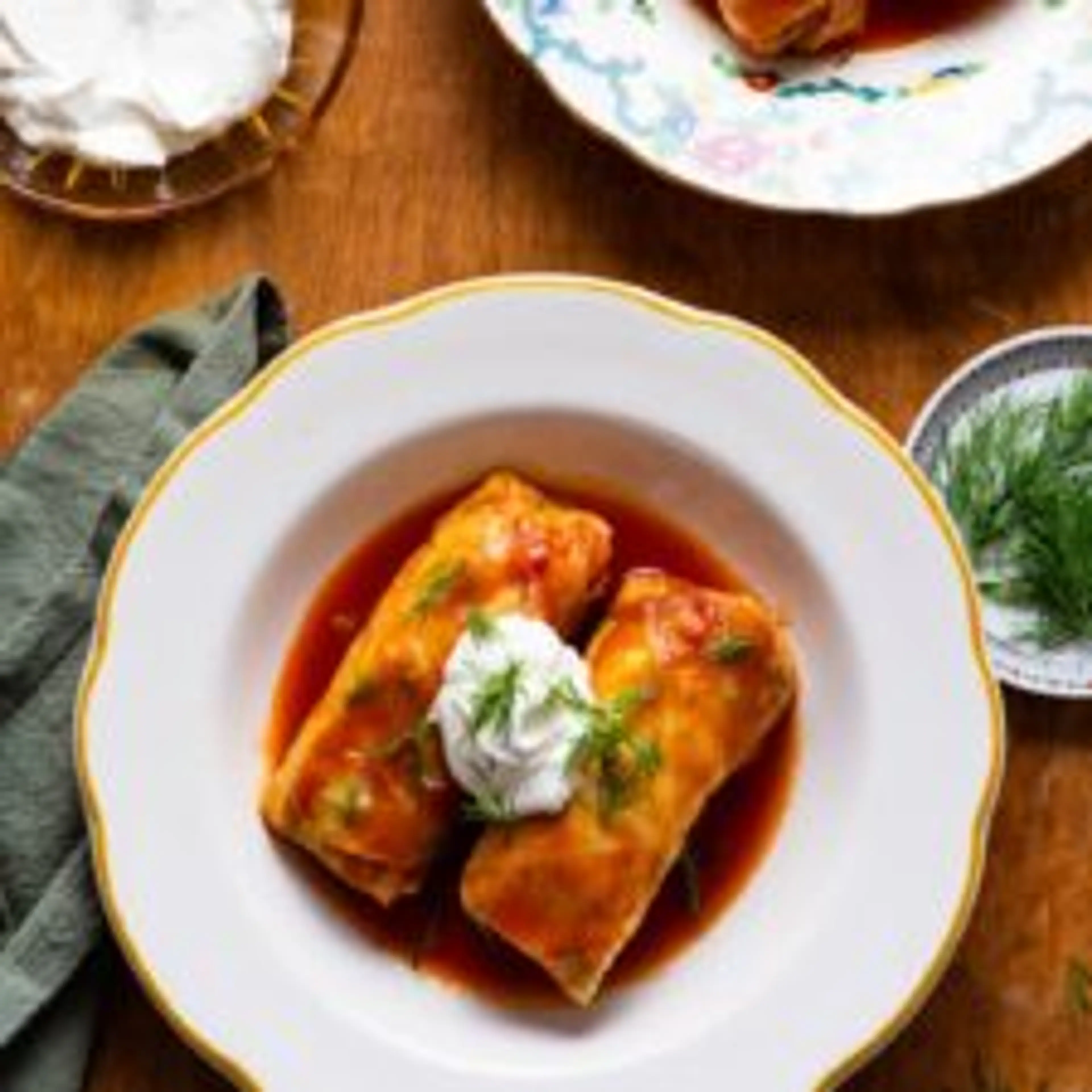 Vegetarian Ukrainian Cabbage Rolls (Golubtsi)