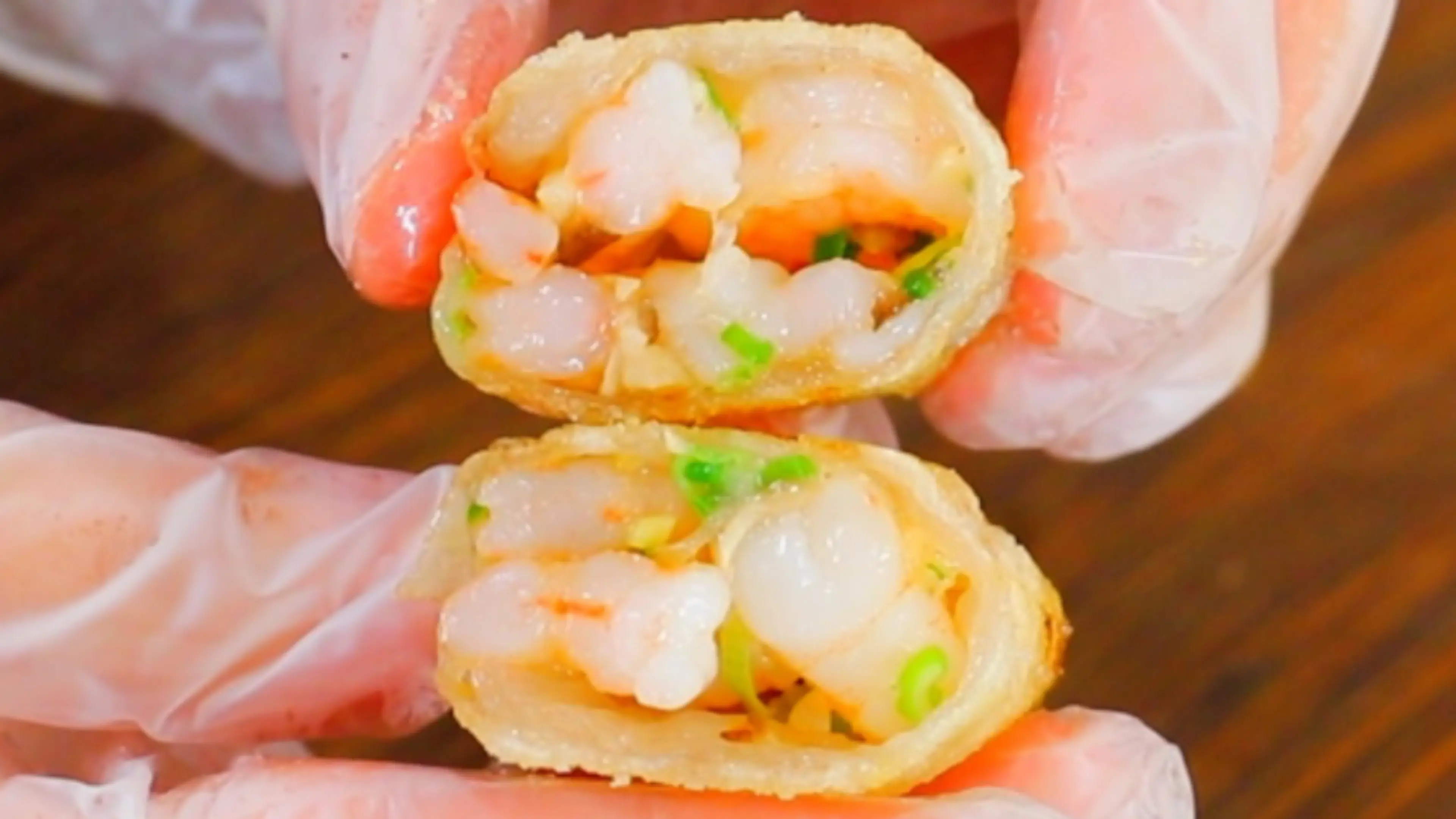 Crispy Shrimp Dumplings with Rice Paper