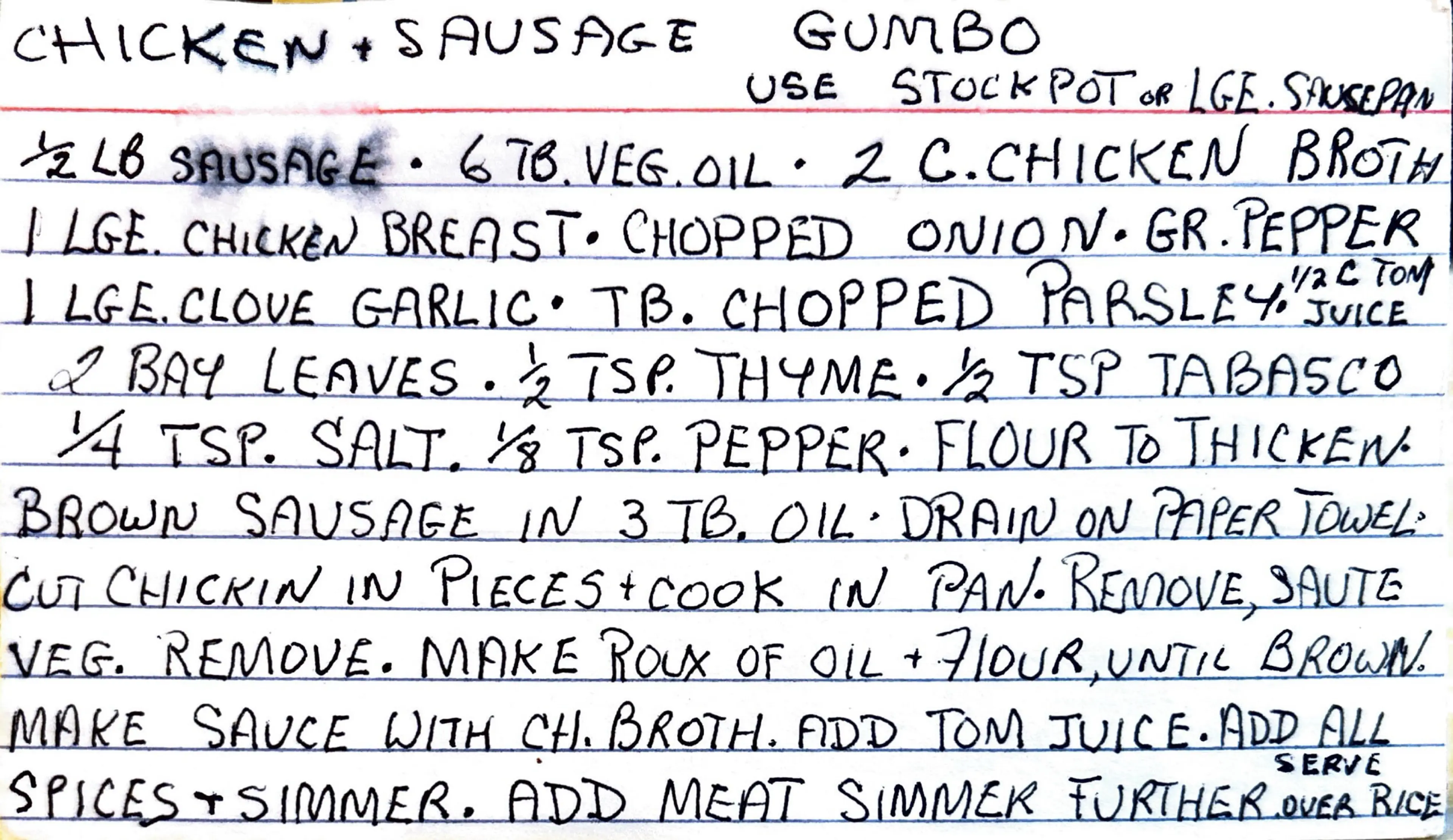 Chicken & Sausage Gumbo