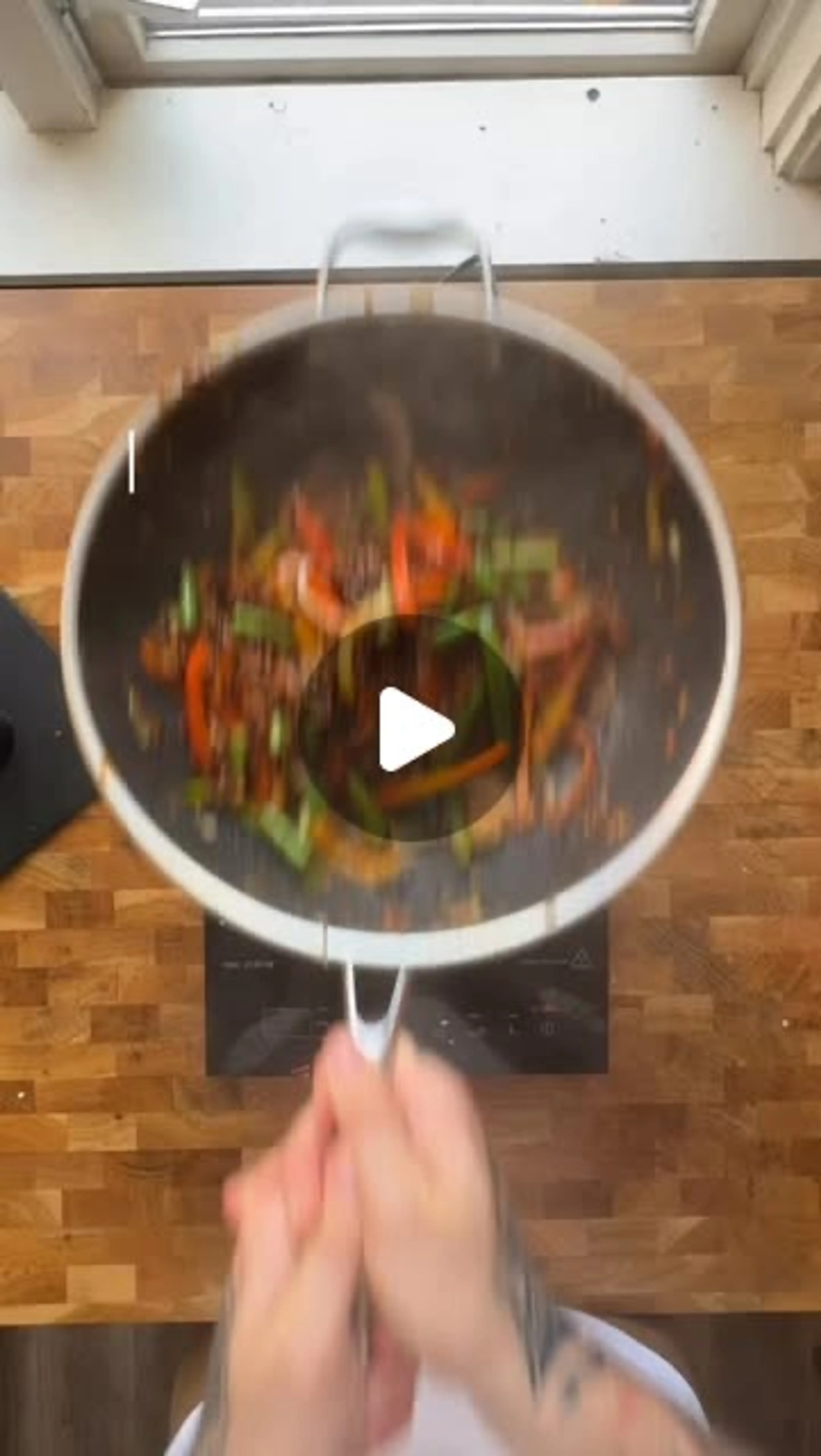 Black Pepper Tofu Stir Fry with Noodles