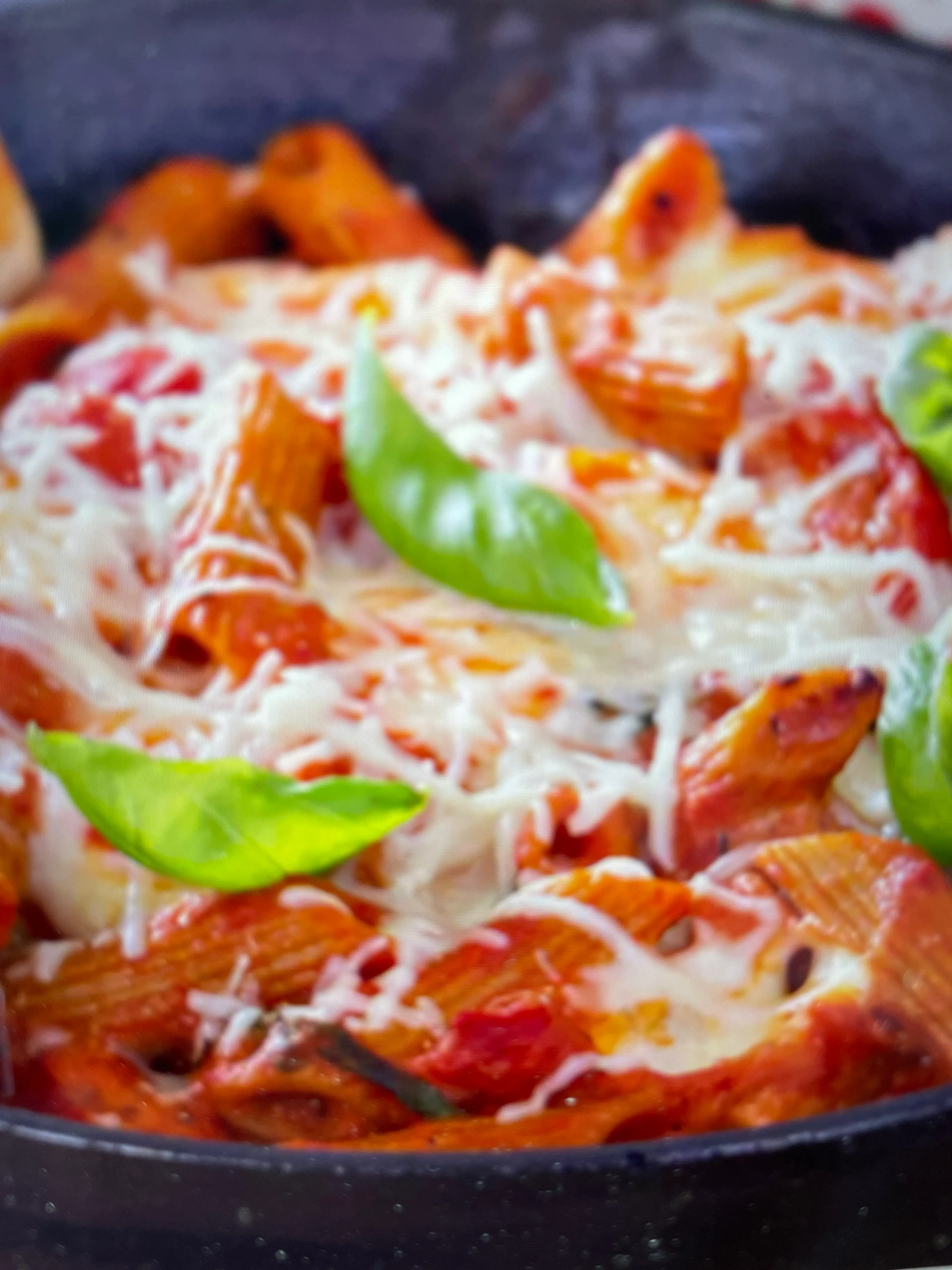 Pasta With Homemade Red Sauce