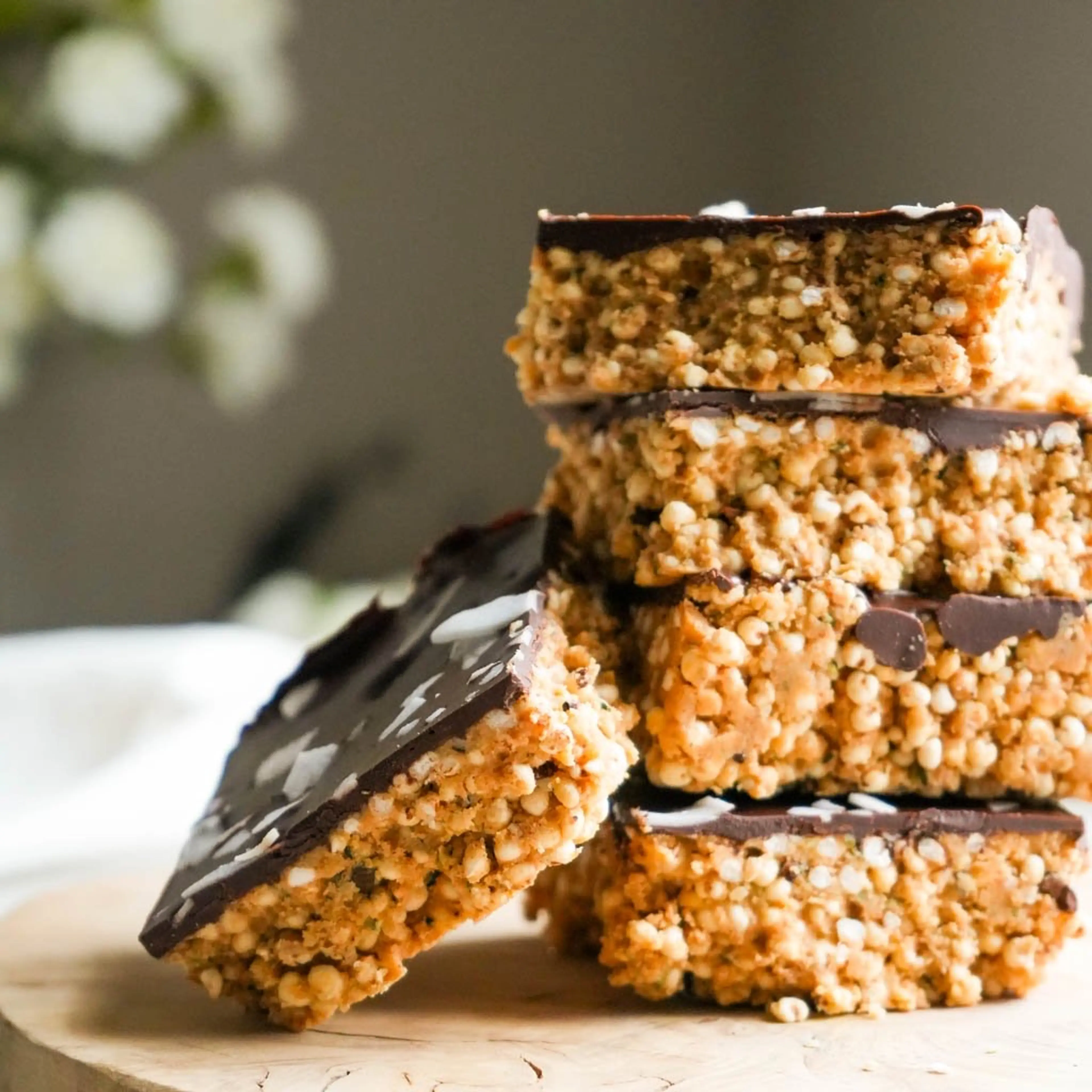 Puffed Quinoa Protein Bars (Grain-Free!)