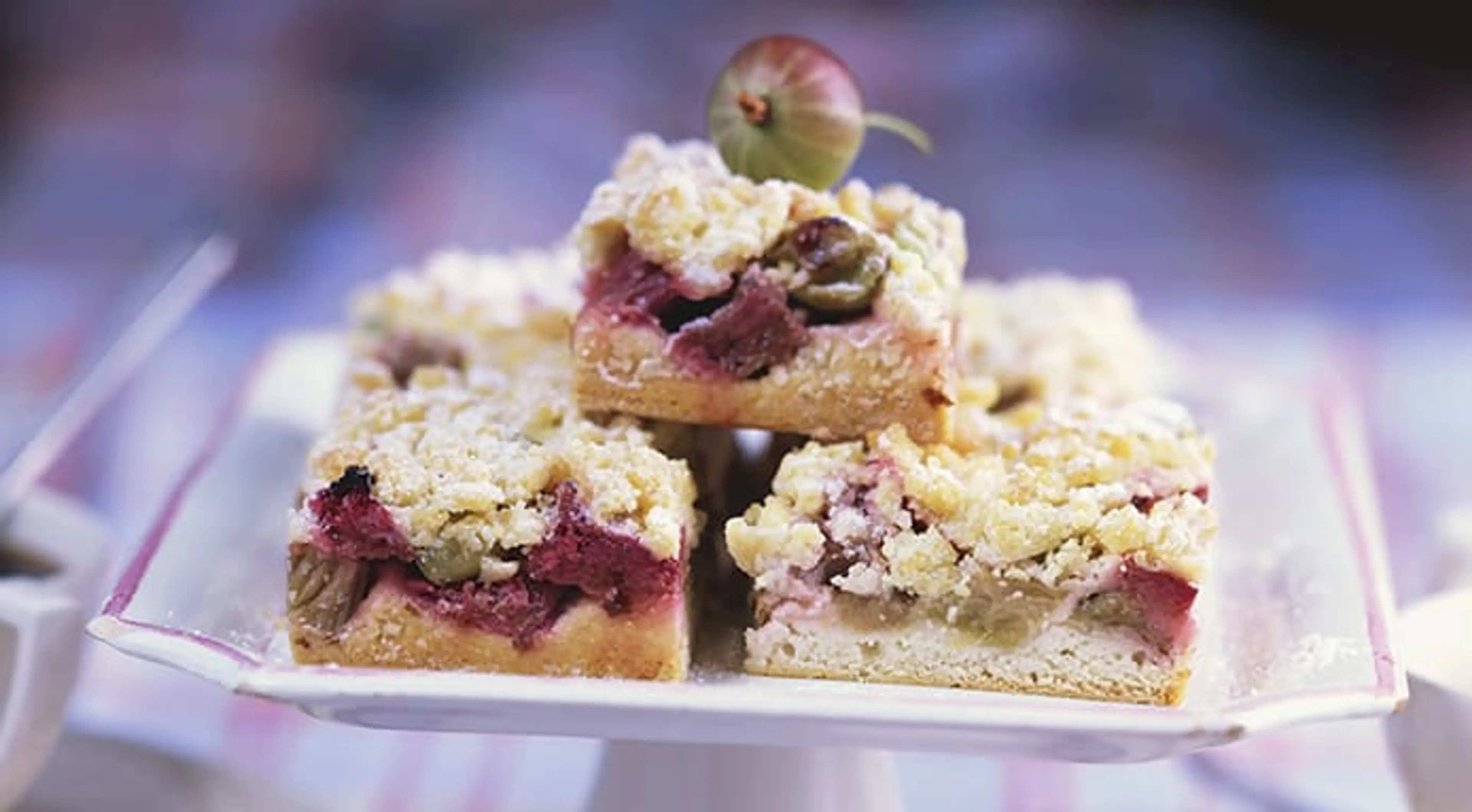 Gooseberry and Rhubarb Crumble