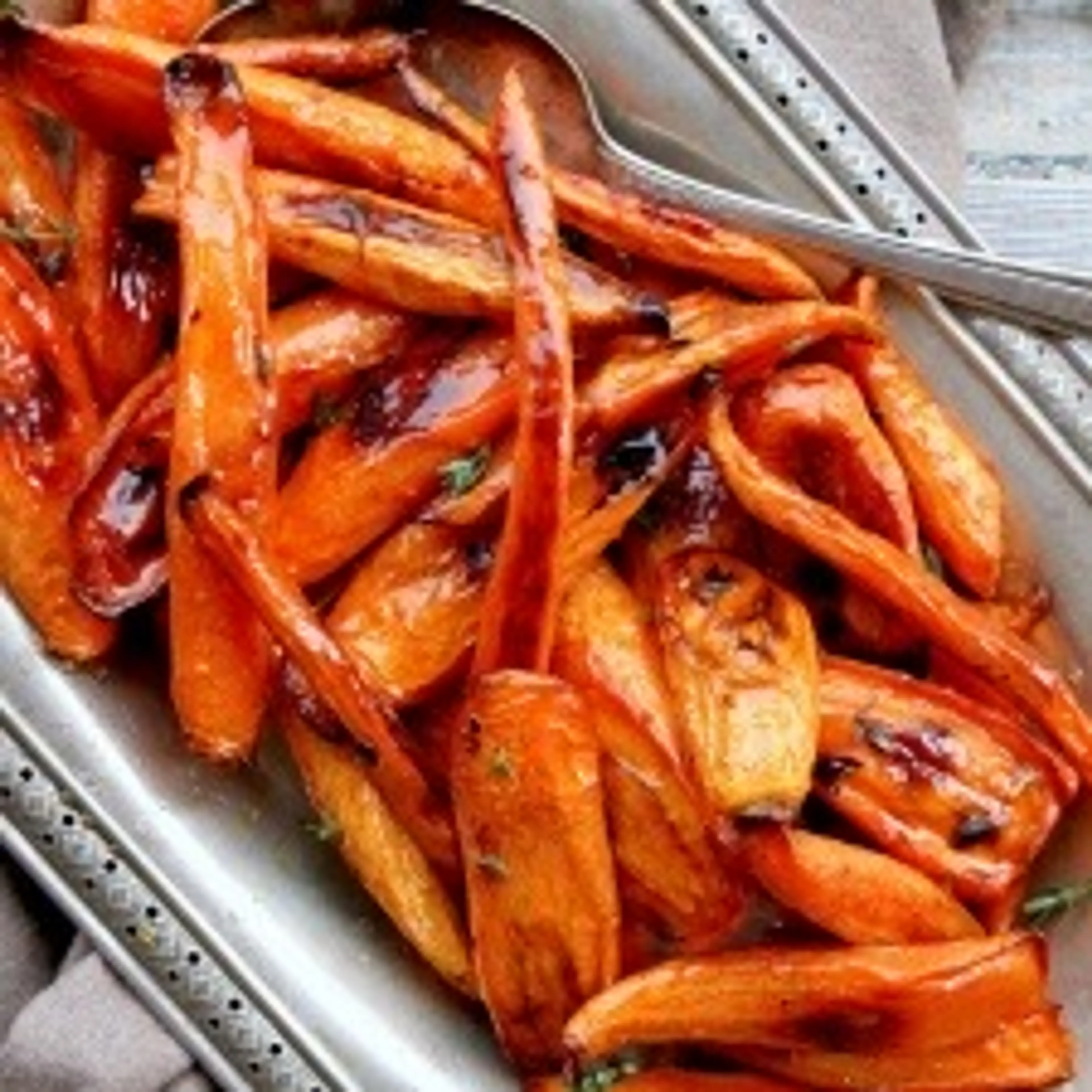 Roasted Carrots with Honey & Thyme