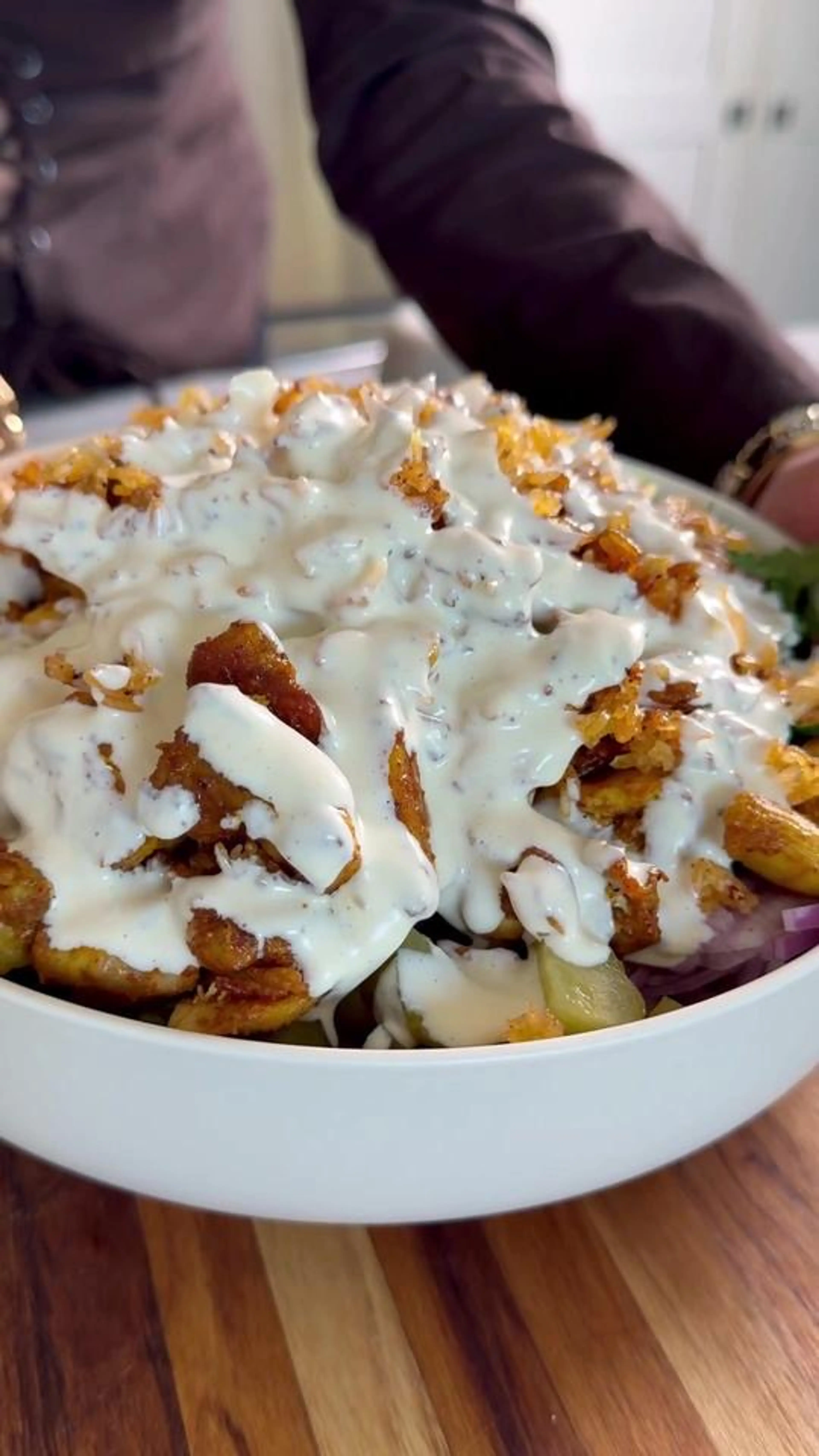 Chicken Shwarma Crispy Rice