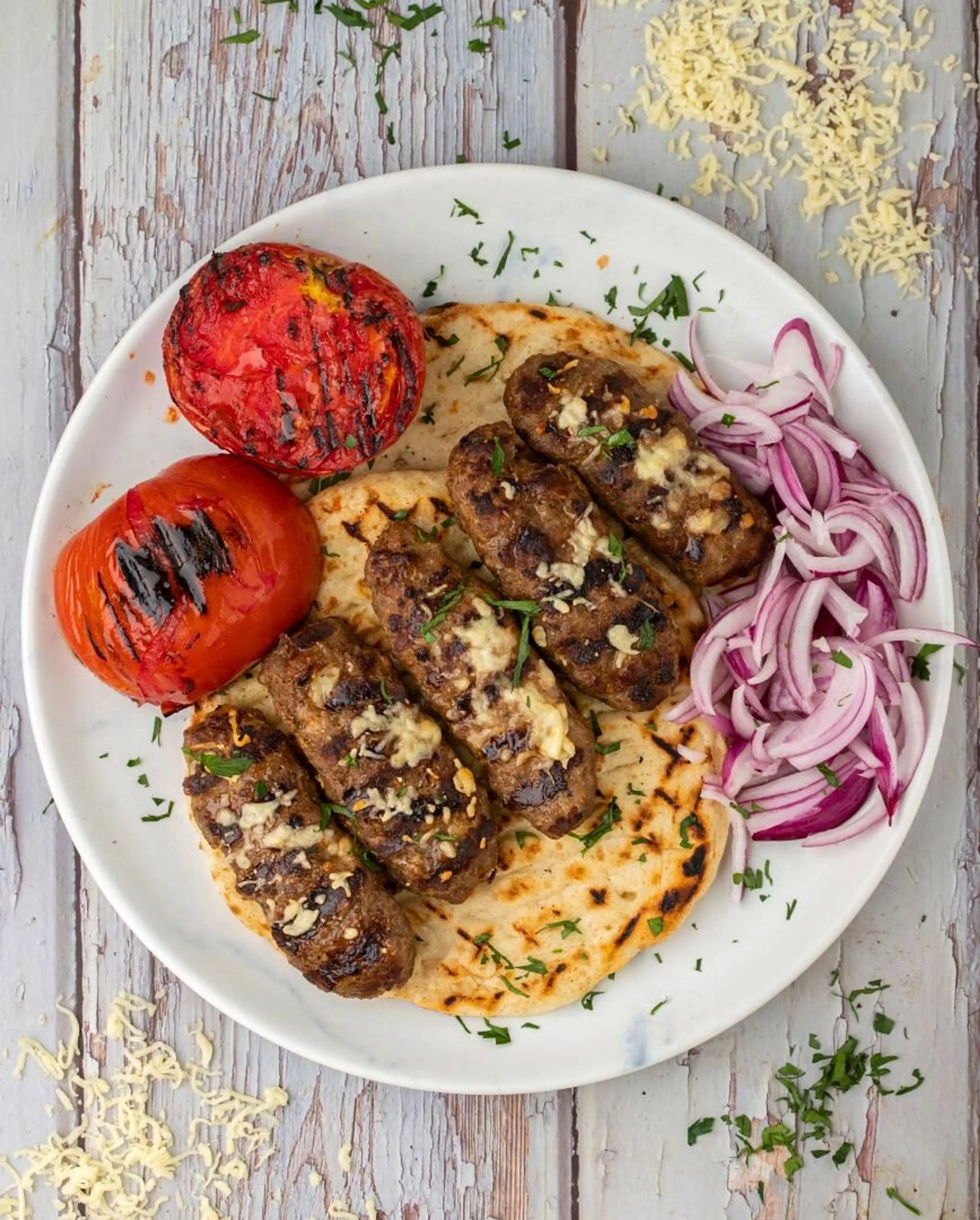 Kebab with Greek Kasseri Cheese - Kaserli