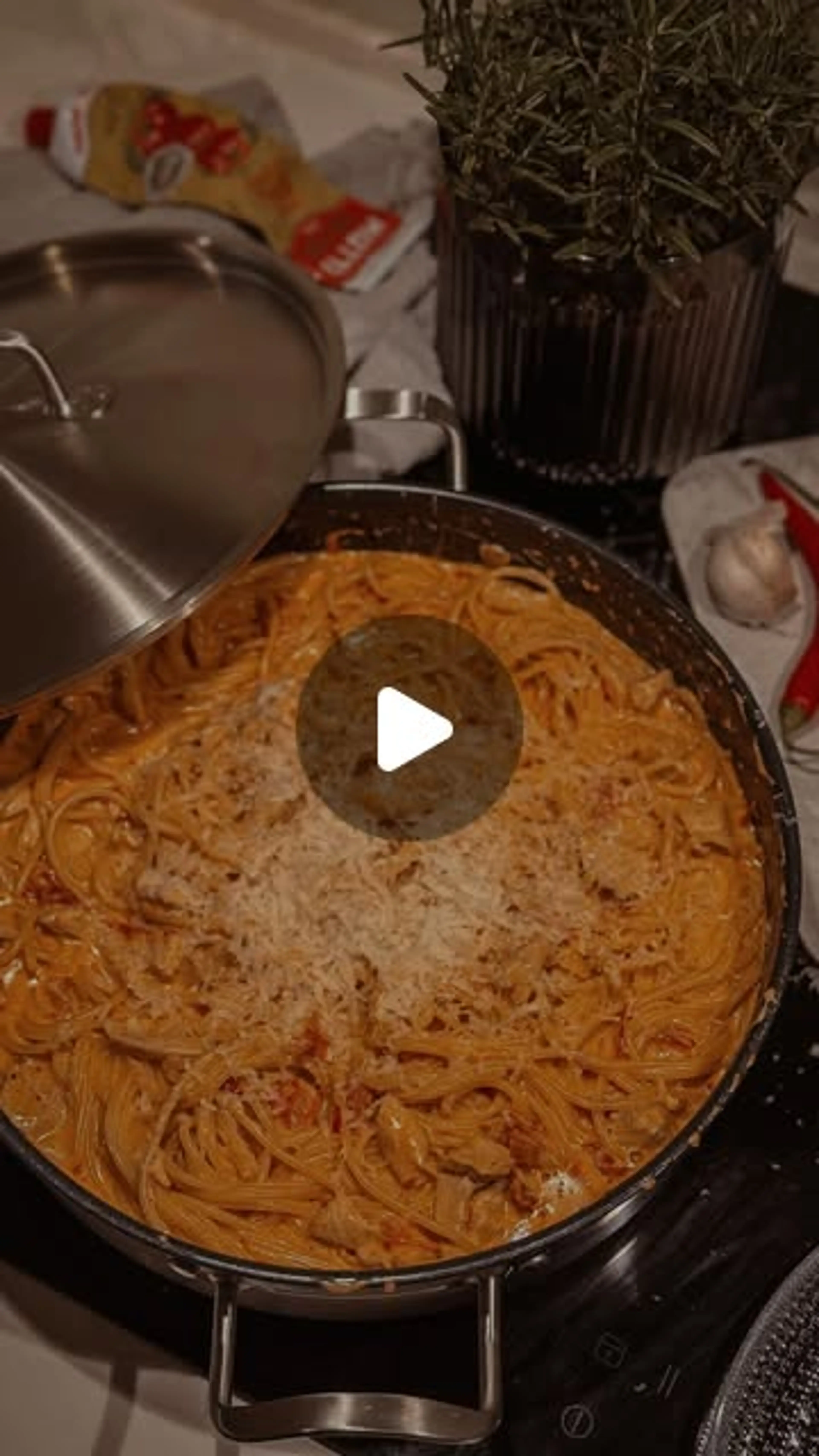 Lempeän Tulinen Kanaspagetti