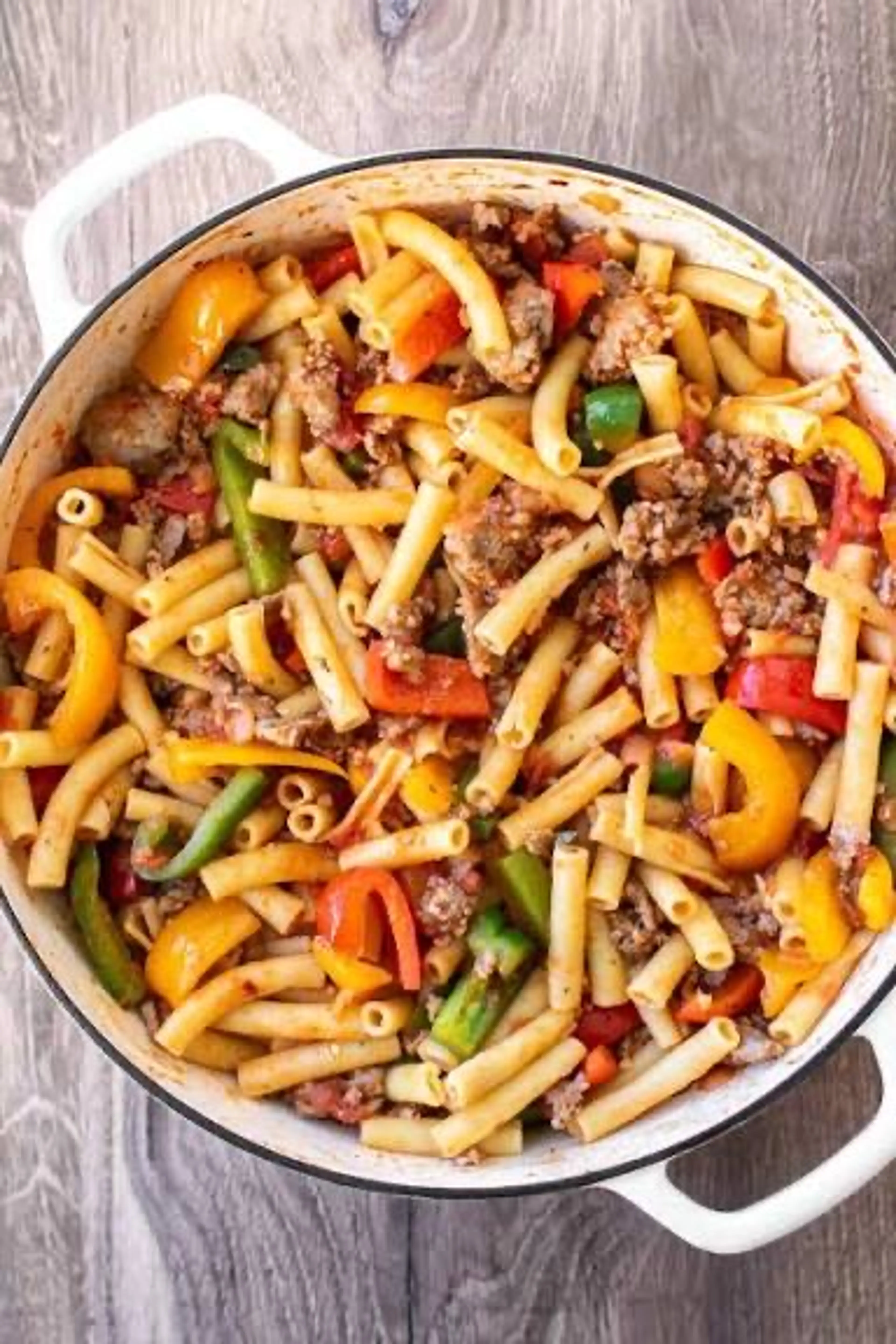 Sausage, Peppers, And Penne Pasta