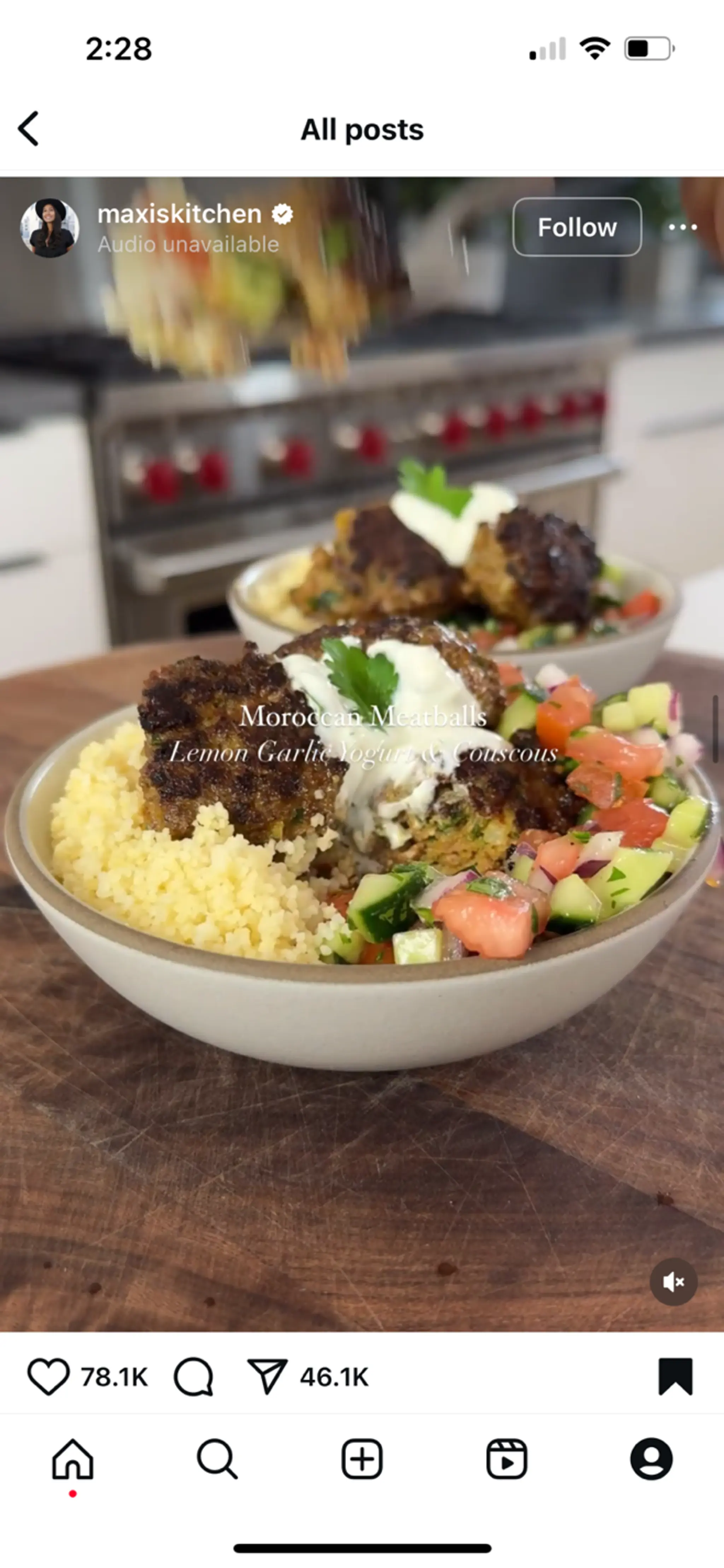 Moroccan Spiced Meatballs With Cous Cous And Salad