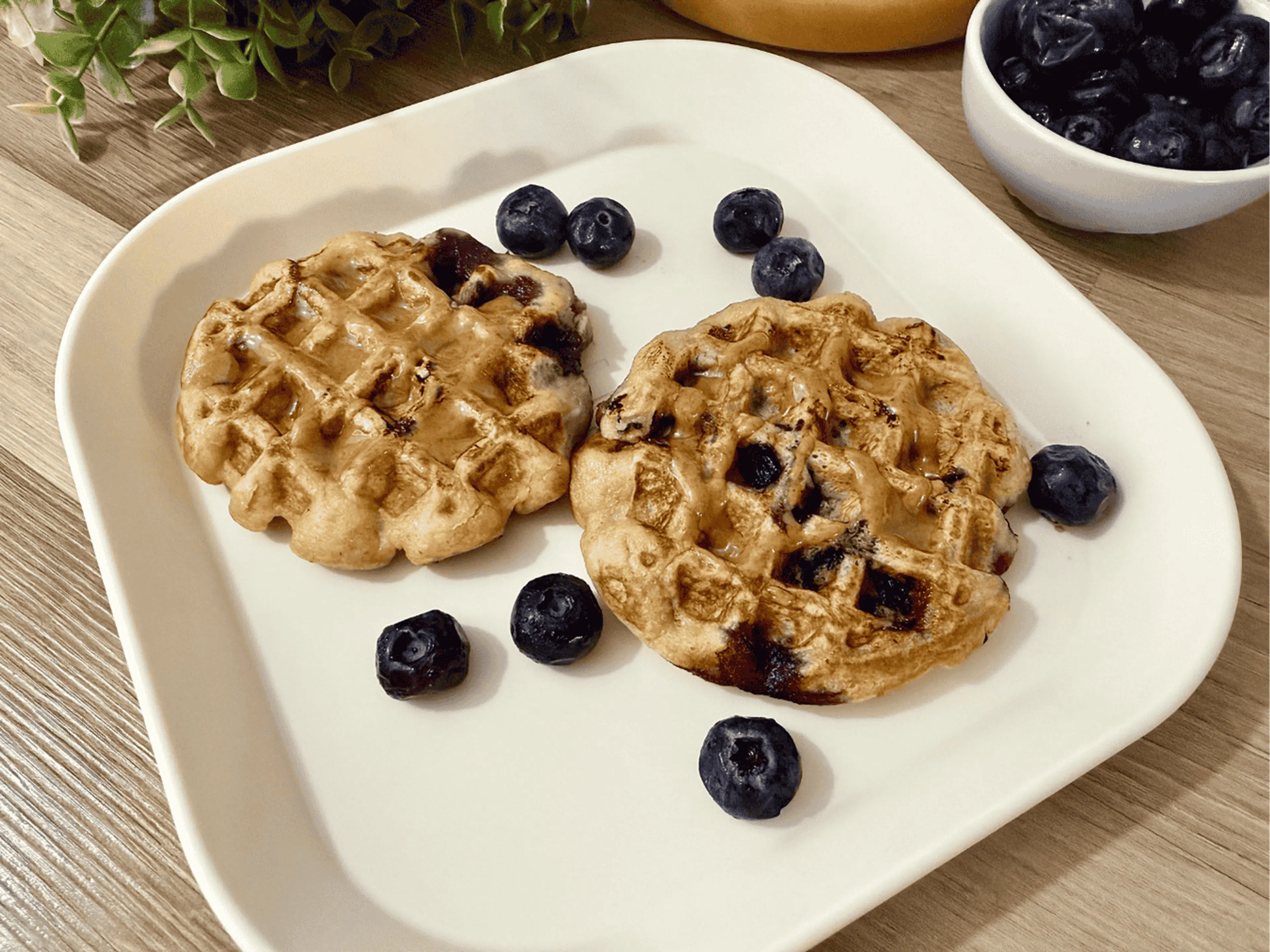 Blueberry Banana Waffles
