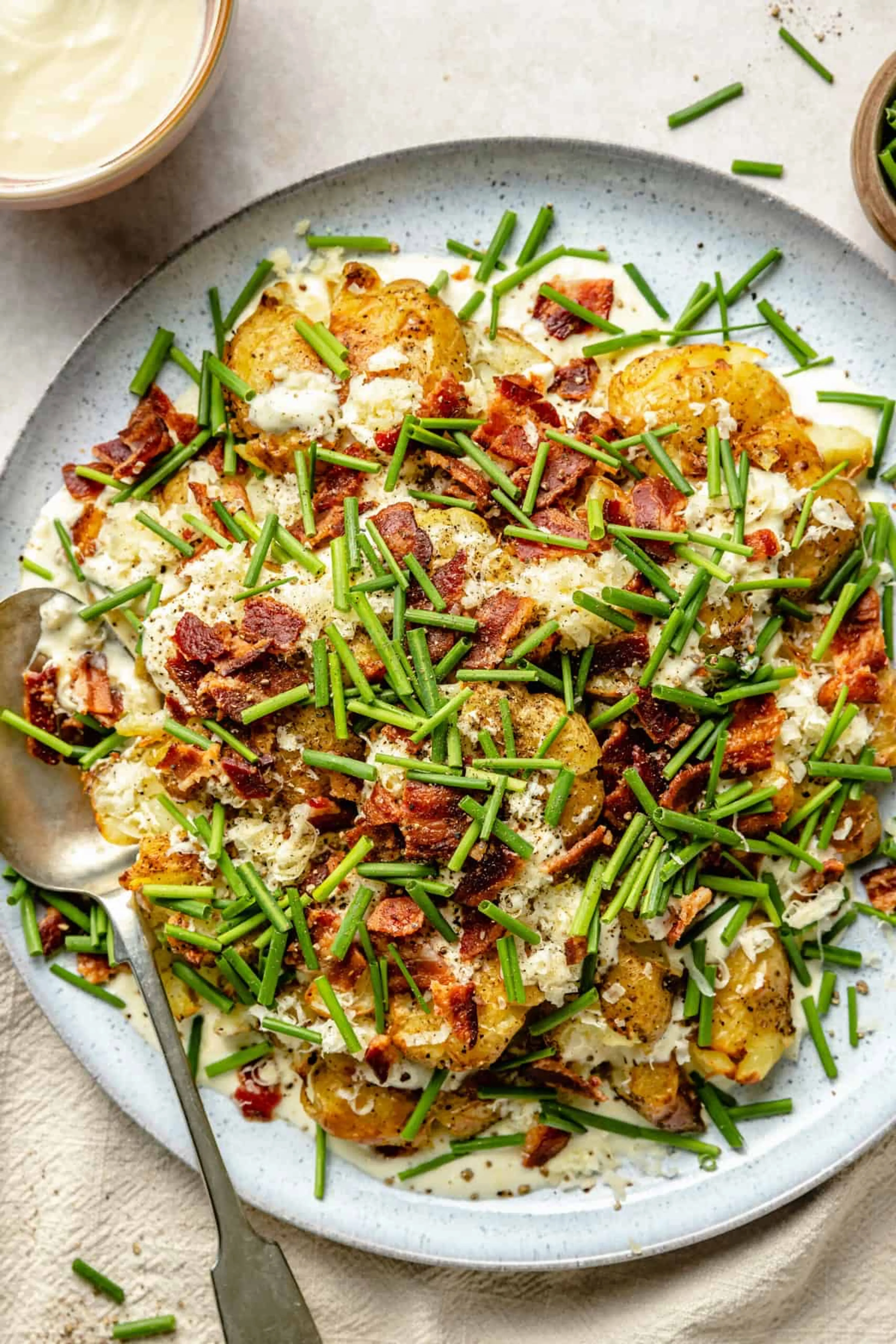 Smashed Loaded Potato Salad