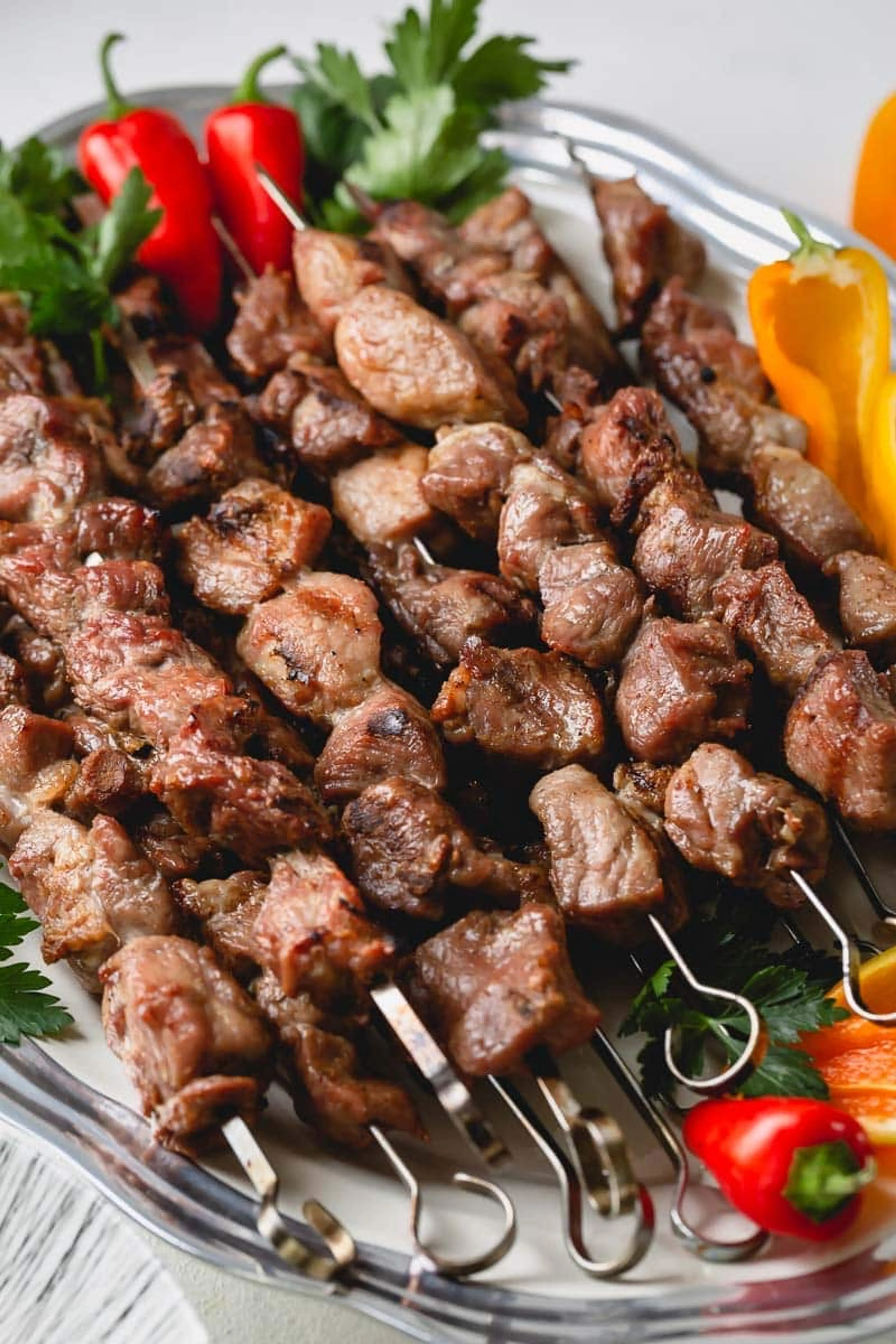 Grilled Pork Kebabs / Shashlik