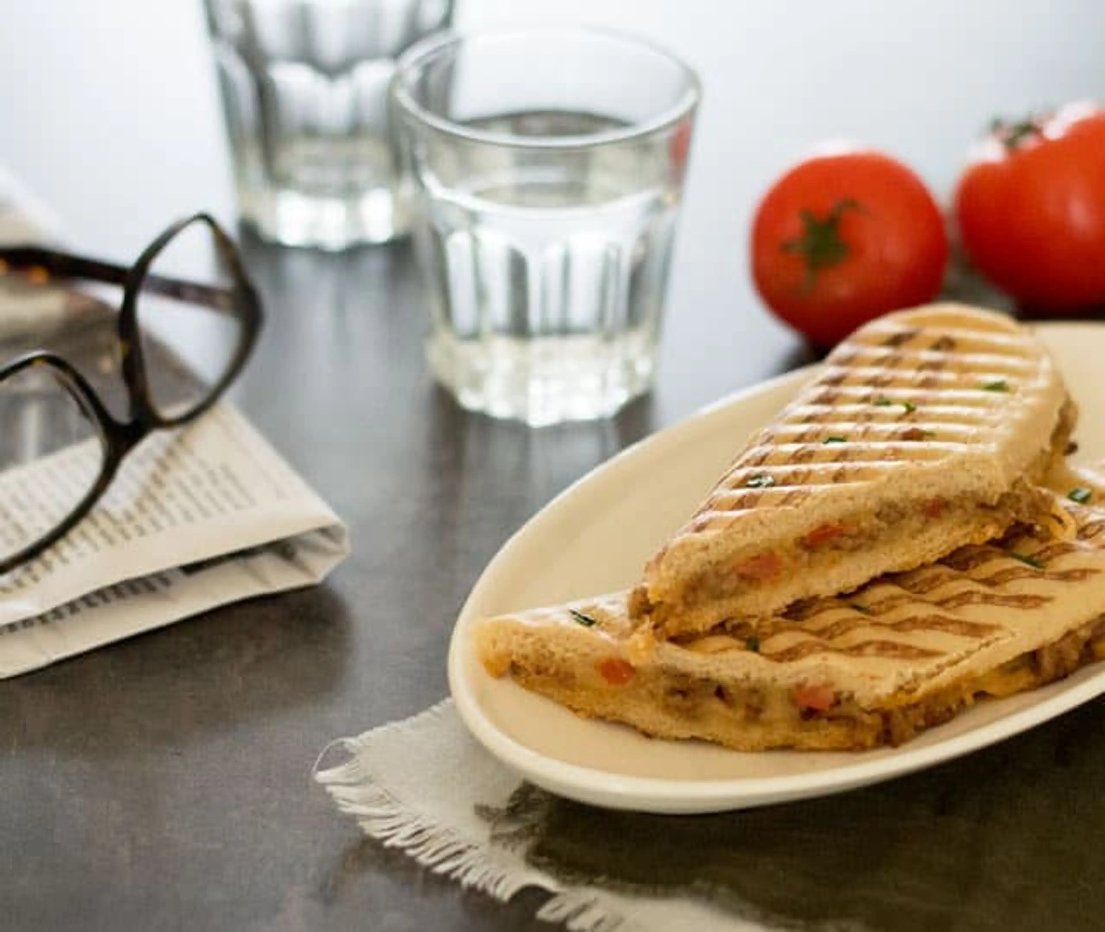 Hete tosti met gehakt (Vlamtosti)