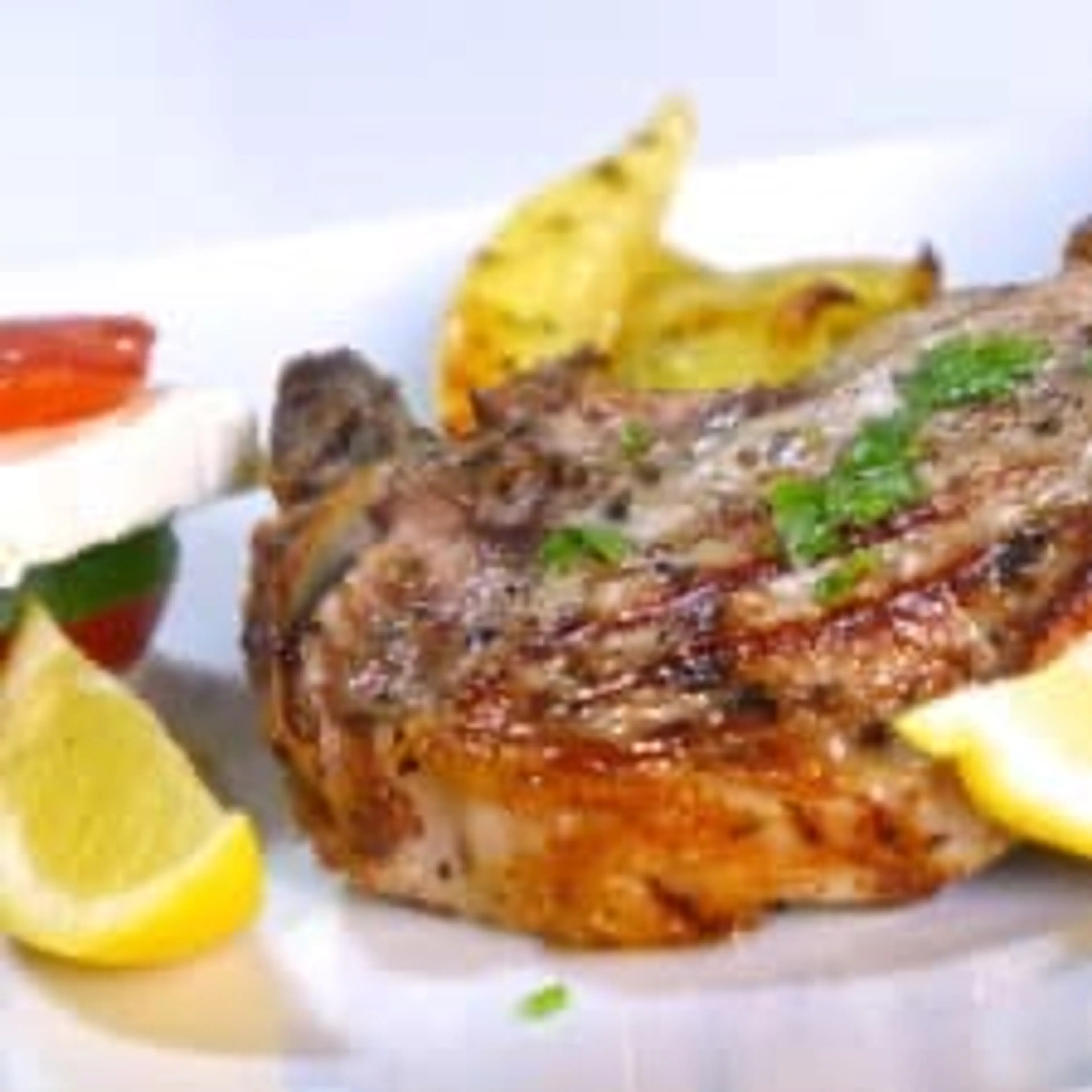 Greek Pork Chops Recipe with Roast Potatoes (Brizola sto Fou