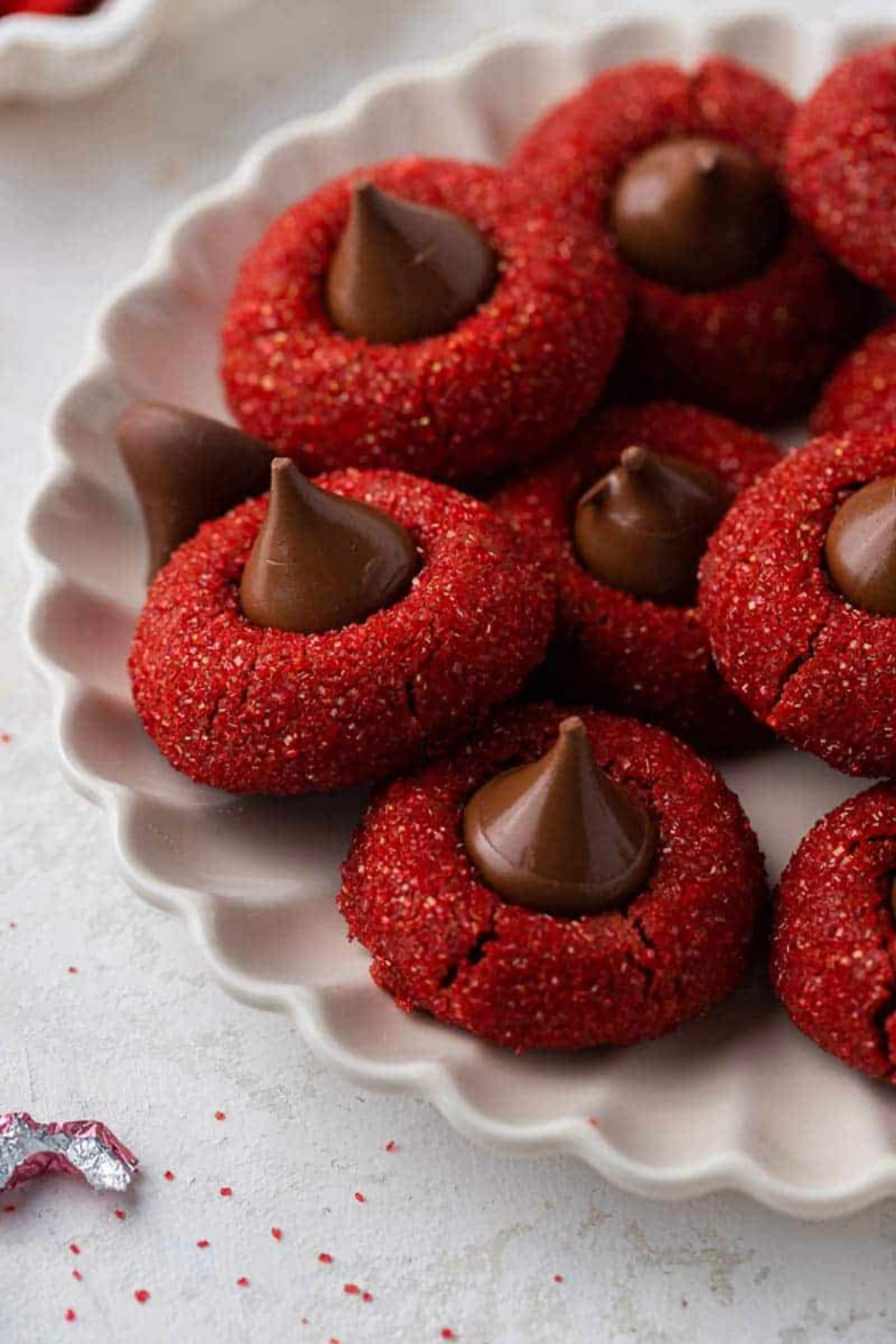 Hershey's red velvet blossoms