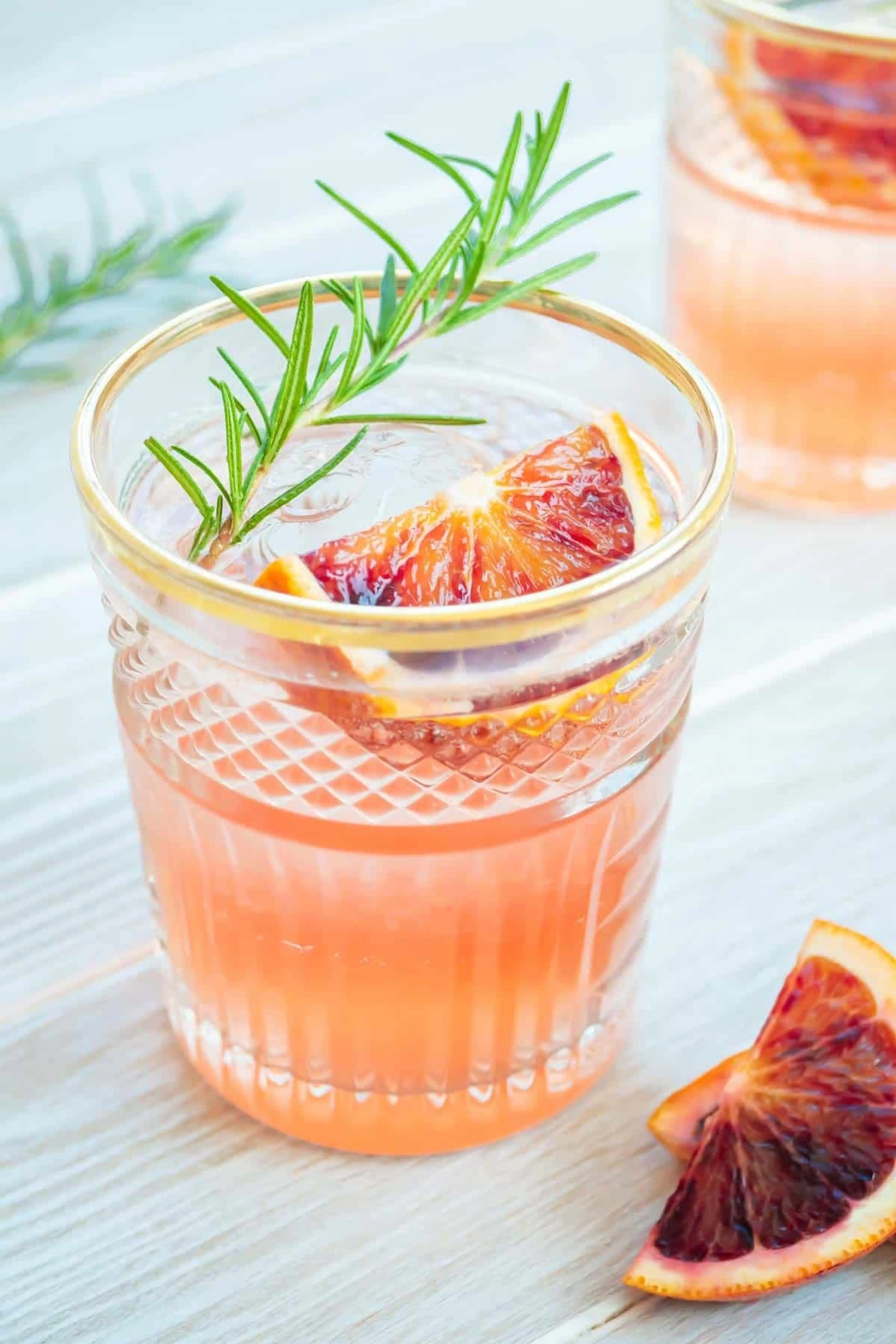 Blood Orange Cocktail with Vodka and Rosemary
