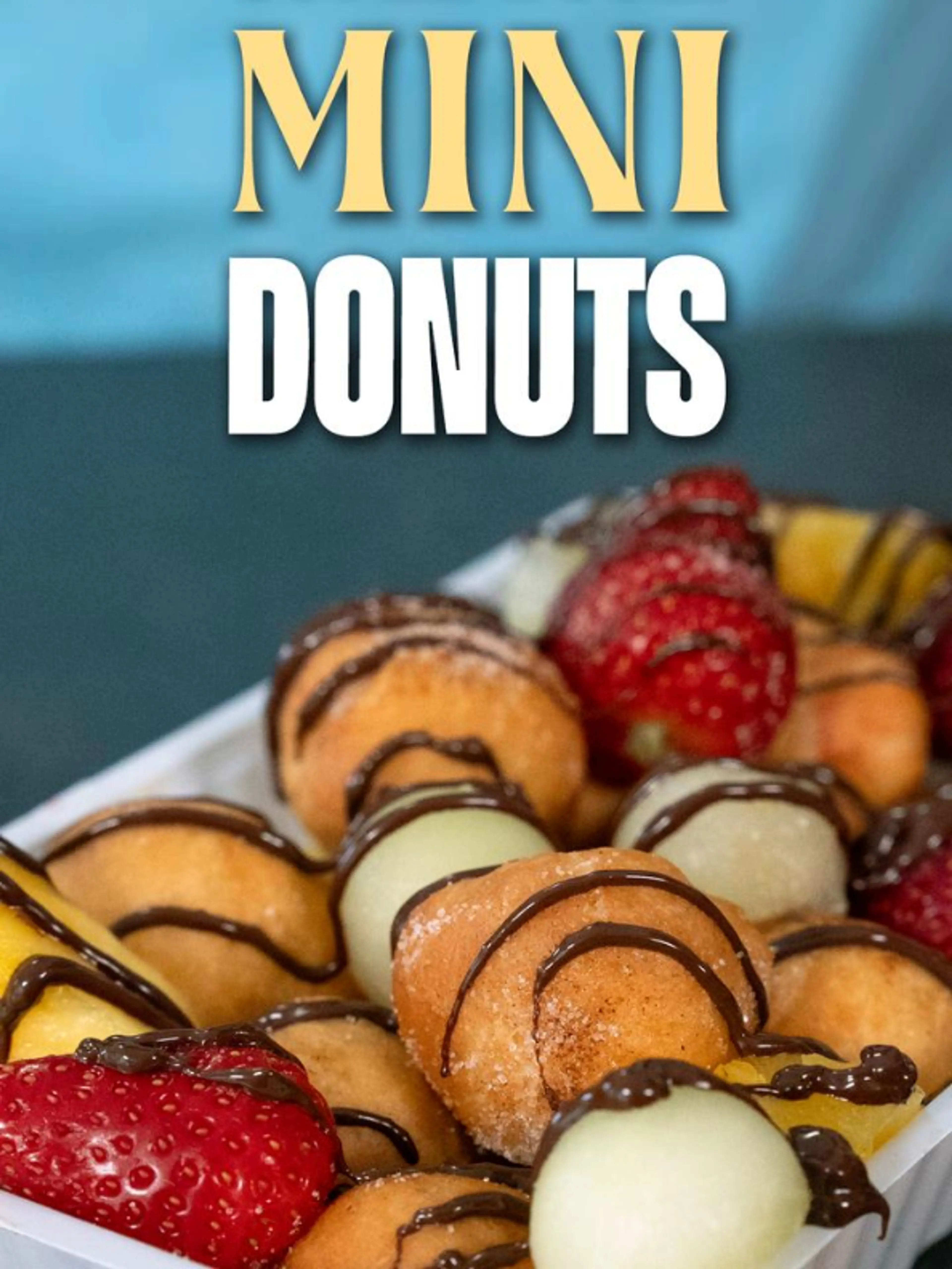 Mini Donuts Met Fruit En Chocola... Yes Please! Hoe Je Ze Ma