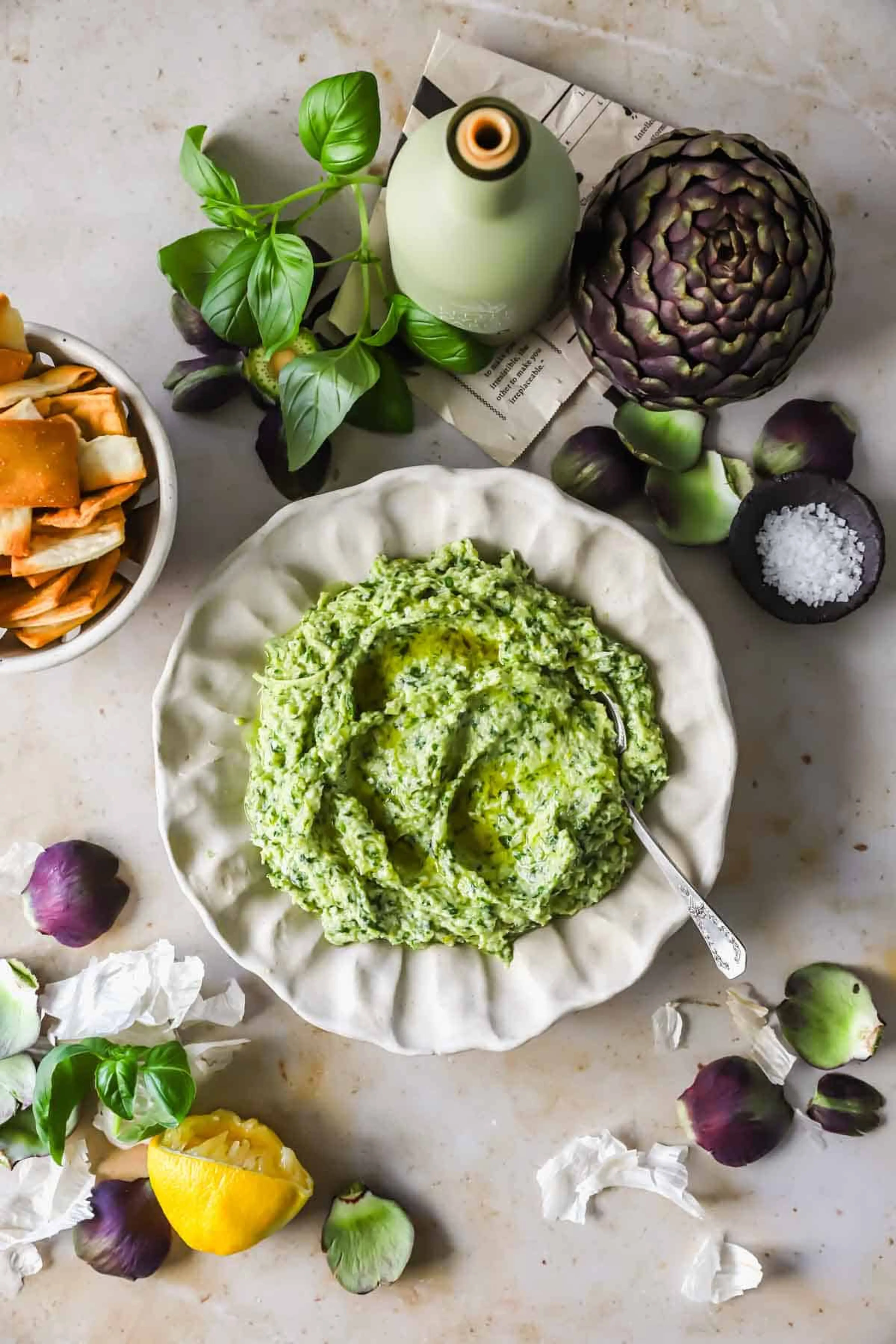 Arugula Artichoke Dip